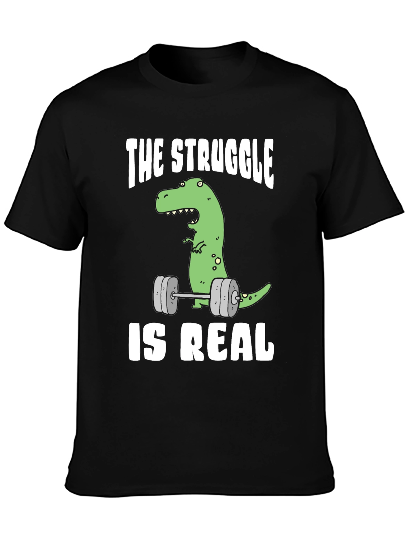 Dino Lifting Graphic Tee: The Struggle is Real!