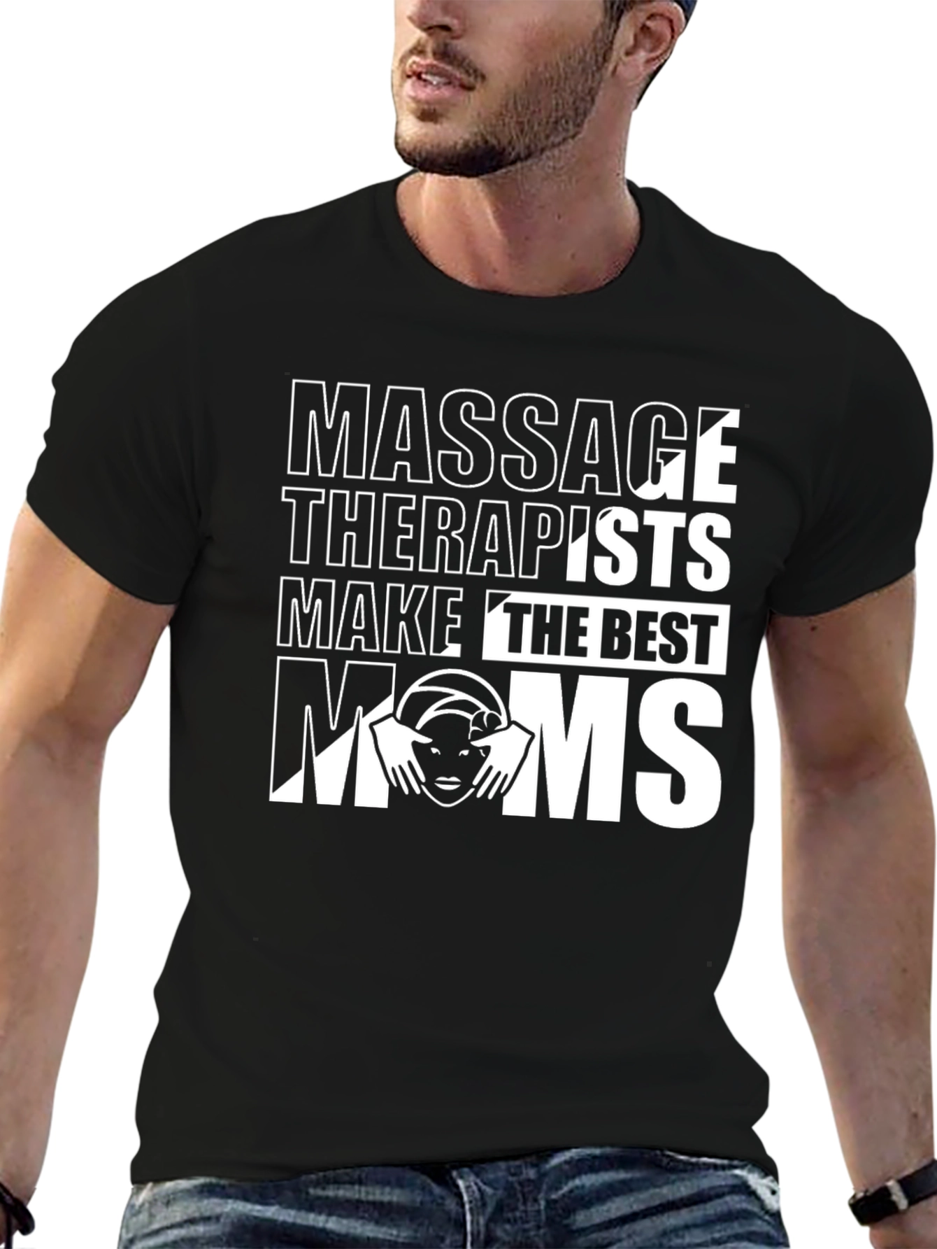Massage Therapist Mom T-Shirt - Black