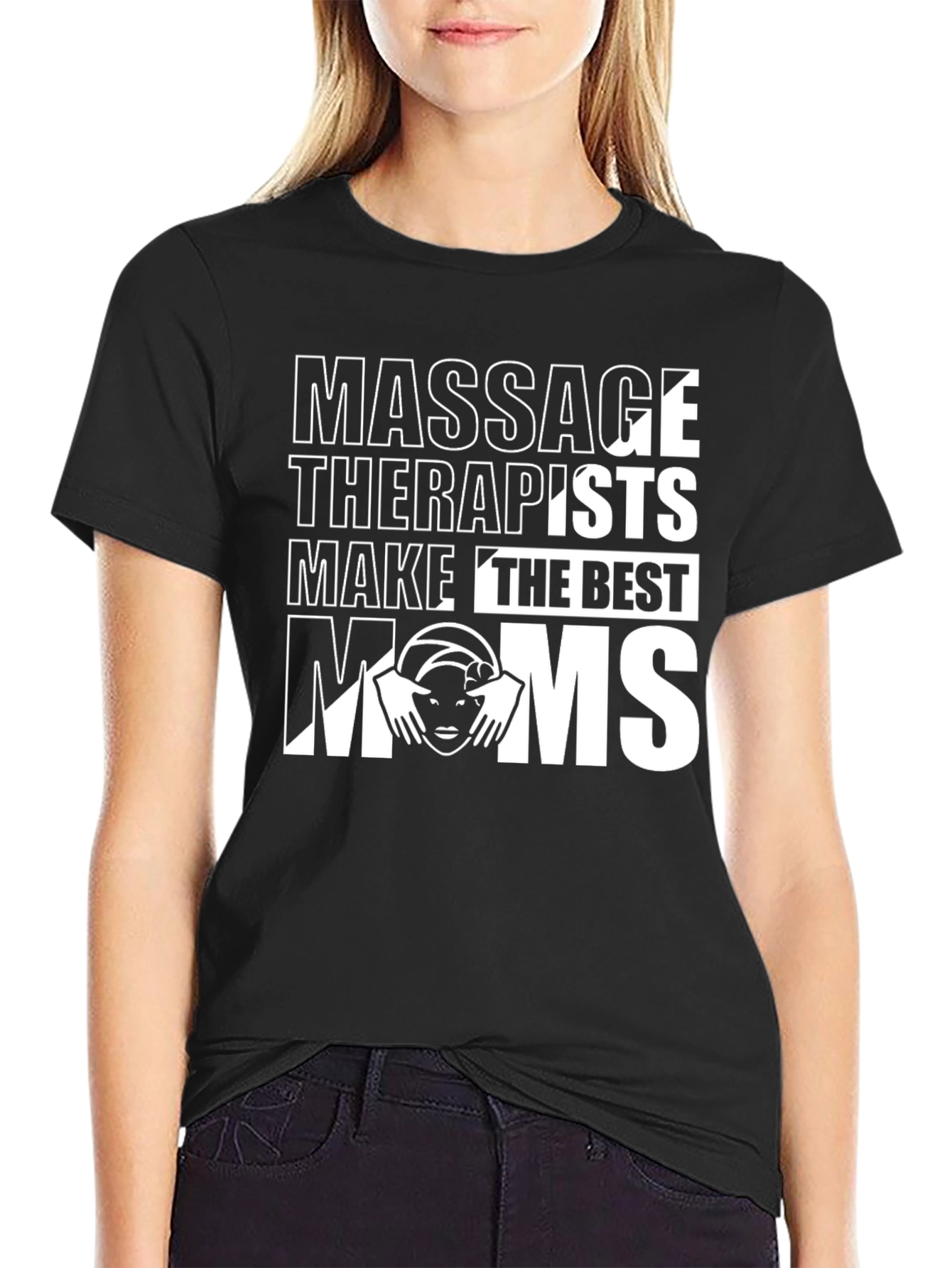 Massage Therapist Mom T-Shirt - Black