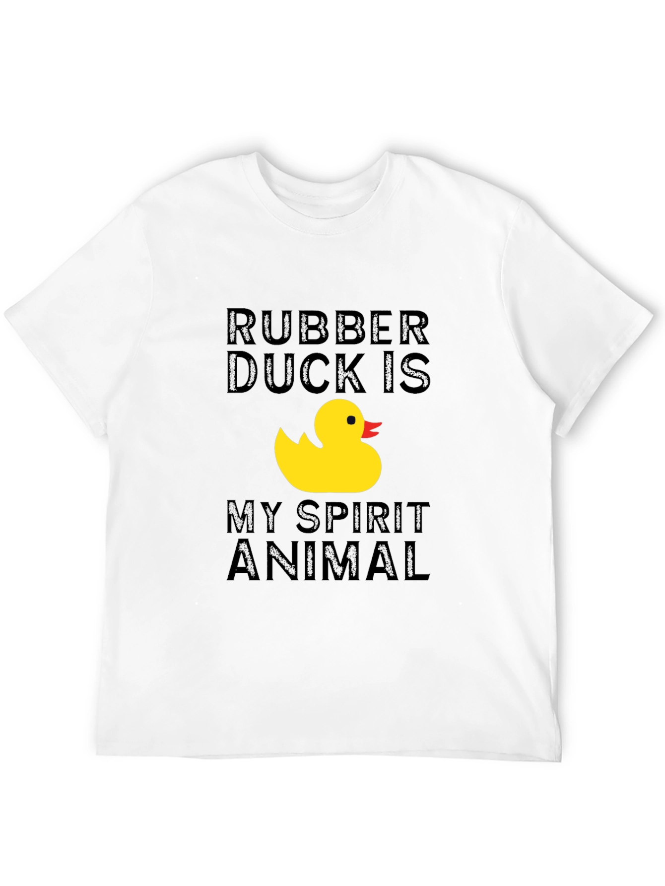 Rubber Duck Spirit Animal Graphic Tee - Black