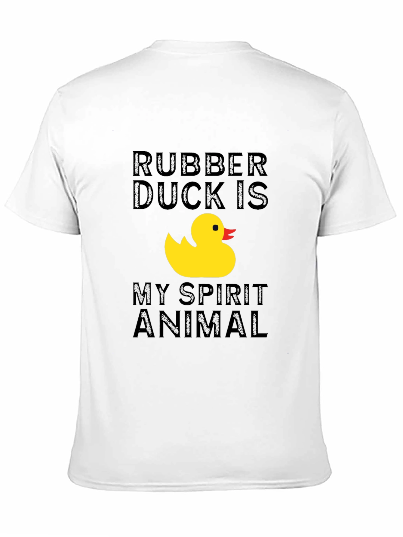 Rubber Duck Spirit Animal Graphic Tee - Black