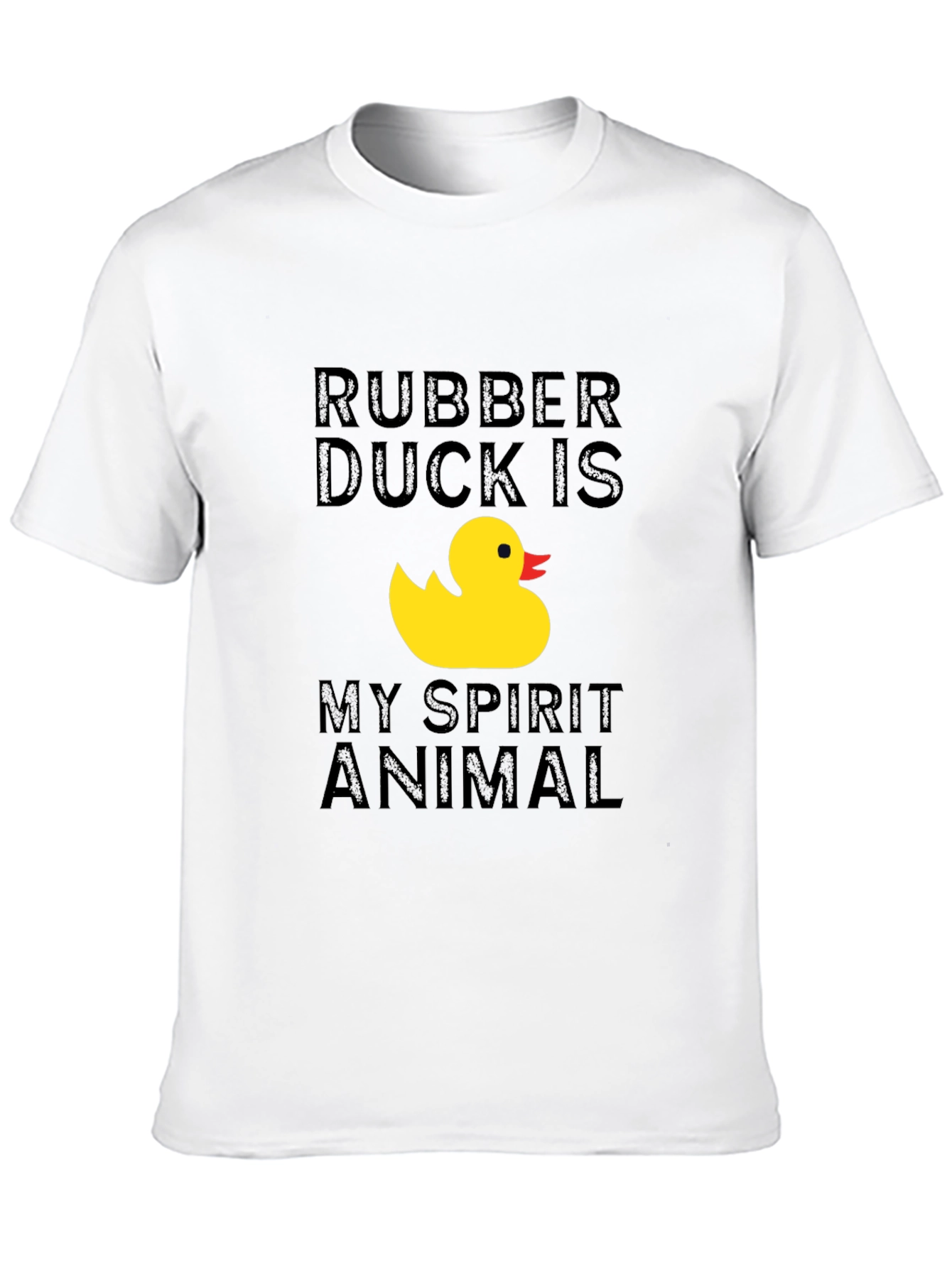 Rubber Duck Spirit Animal Graphic Tee - Black
