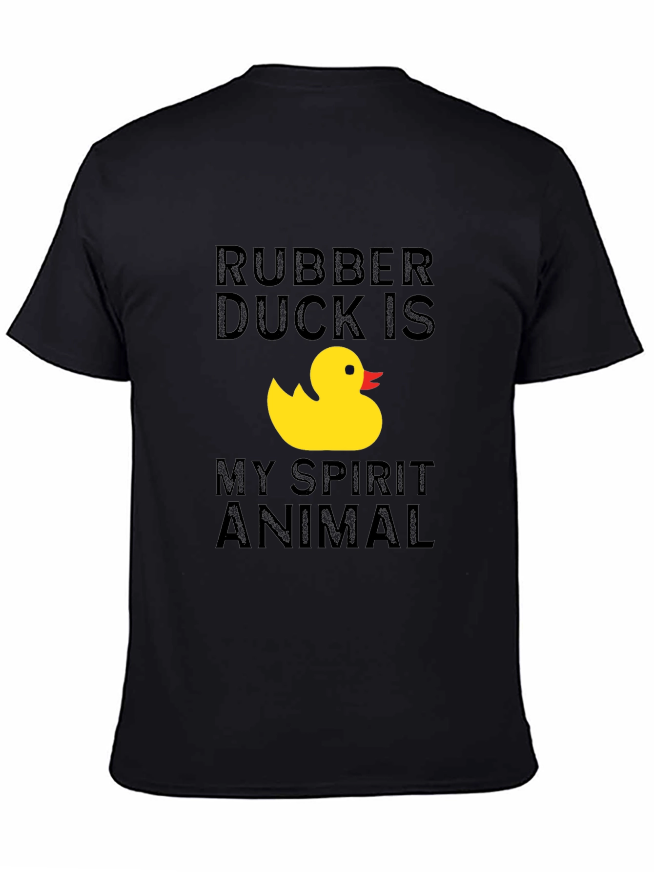 Rubber Duck Spirit Animal Graphic Tee - Black