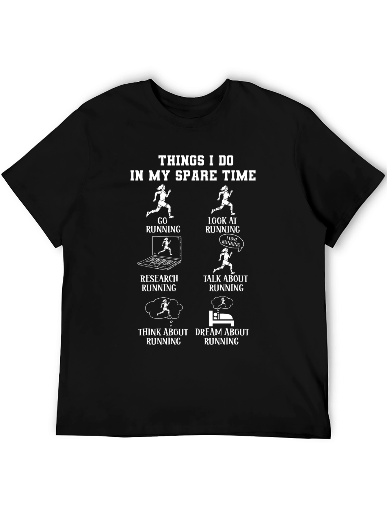 Running T-Shirt: Spare Time Runner Graphic Tee