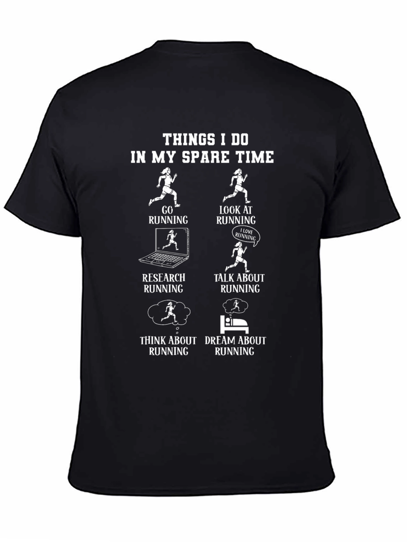 Running T-Shirt: Spare Time Runner Graphic Tee