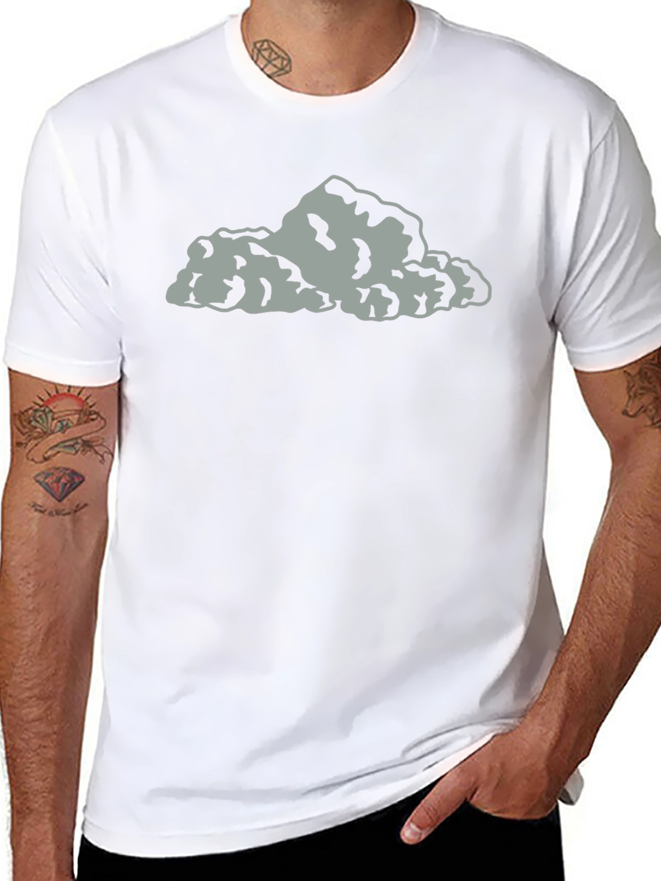 Mens Black Cloud Graphic Tee