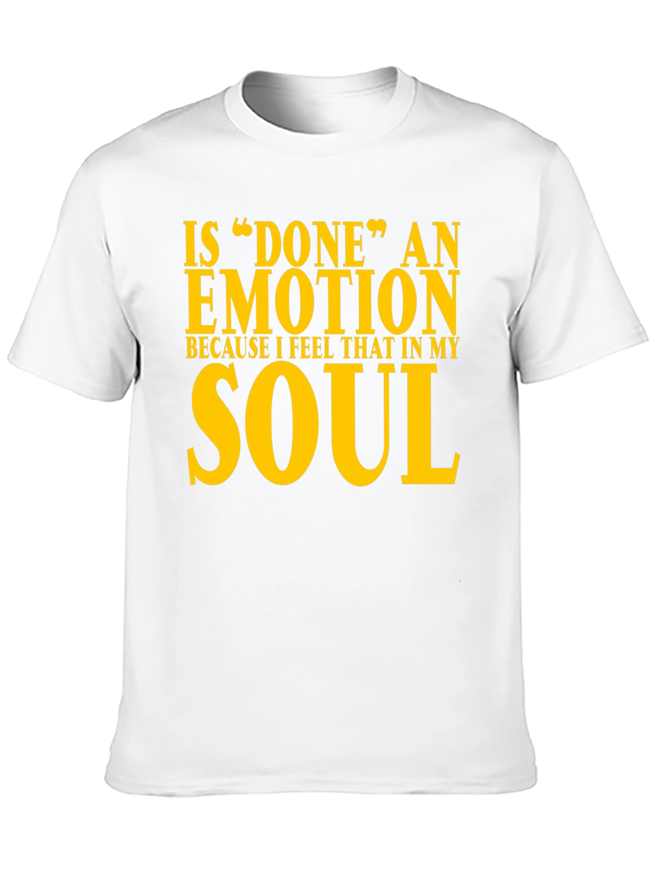 Done Emotion Black Cotton Graphic Tee