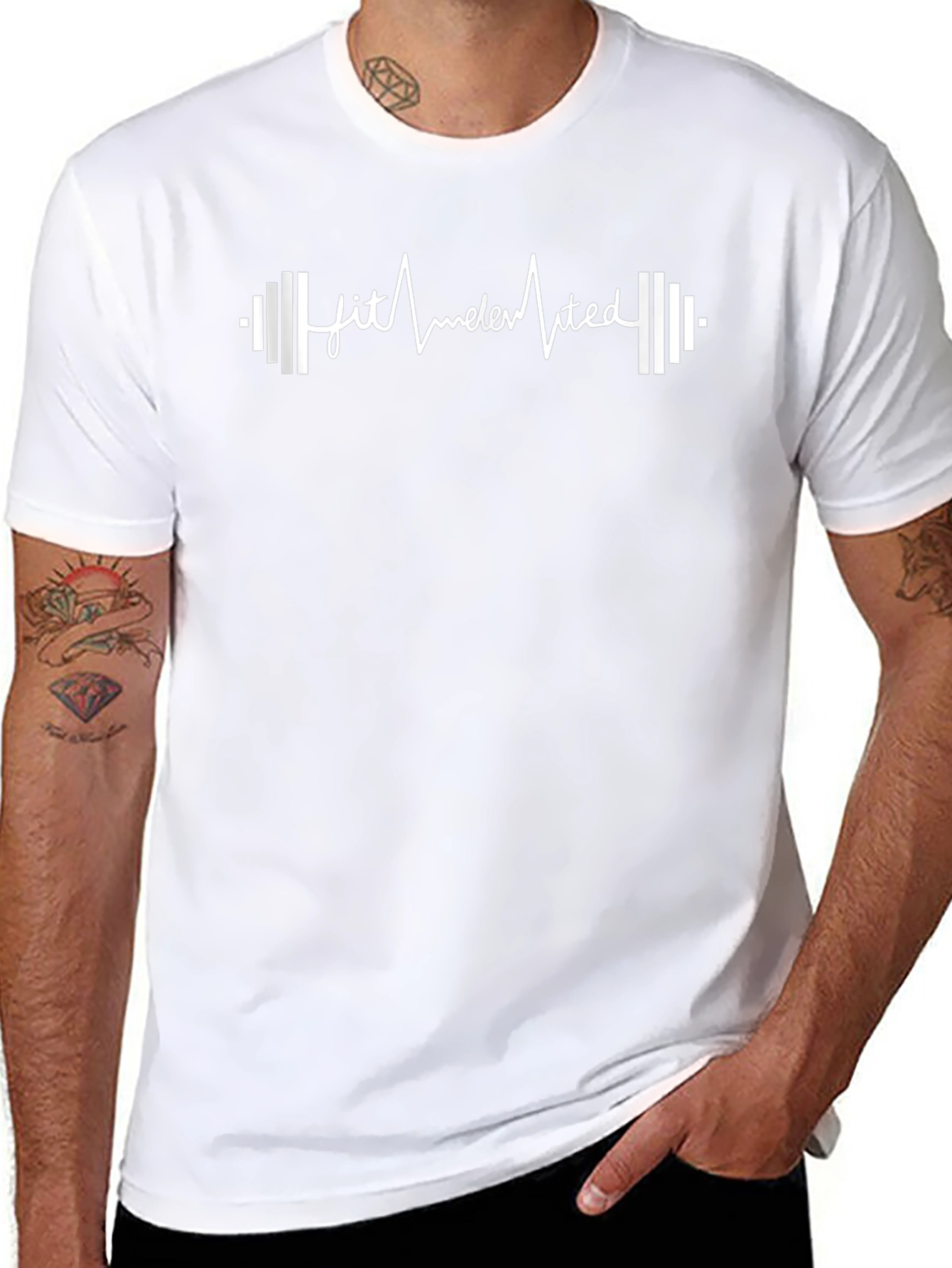 Fit Elevated Black Graphic Tee