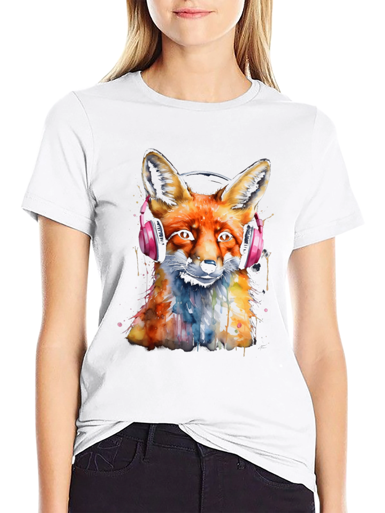 Fox Headphone Graphic Tee