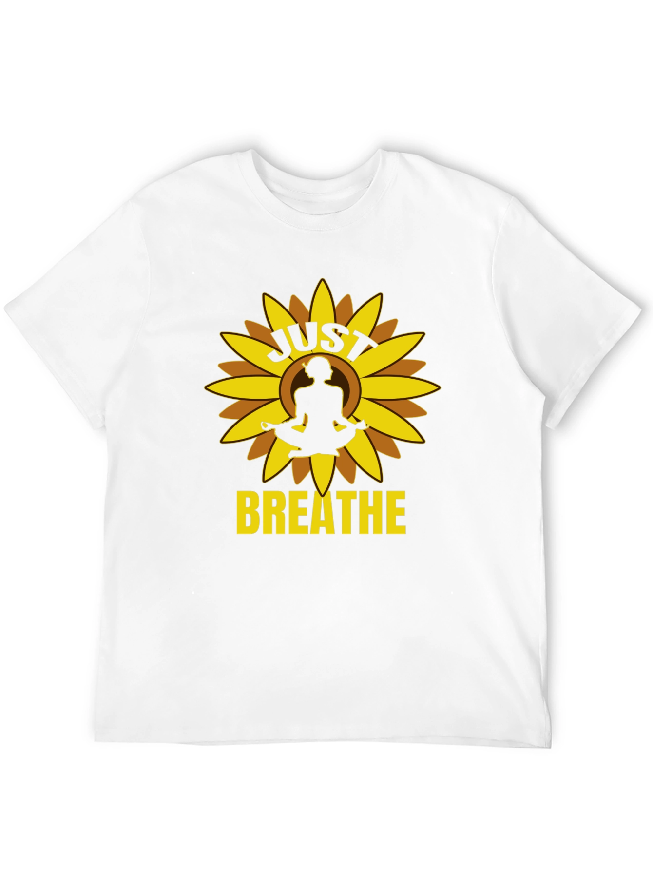 Just Breathe Yoga Sunflower Graphic Tee