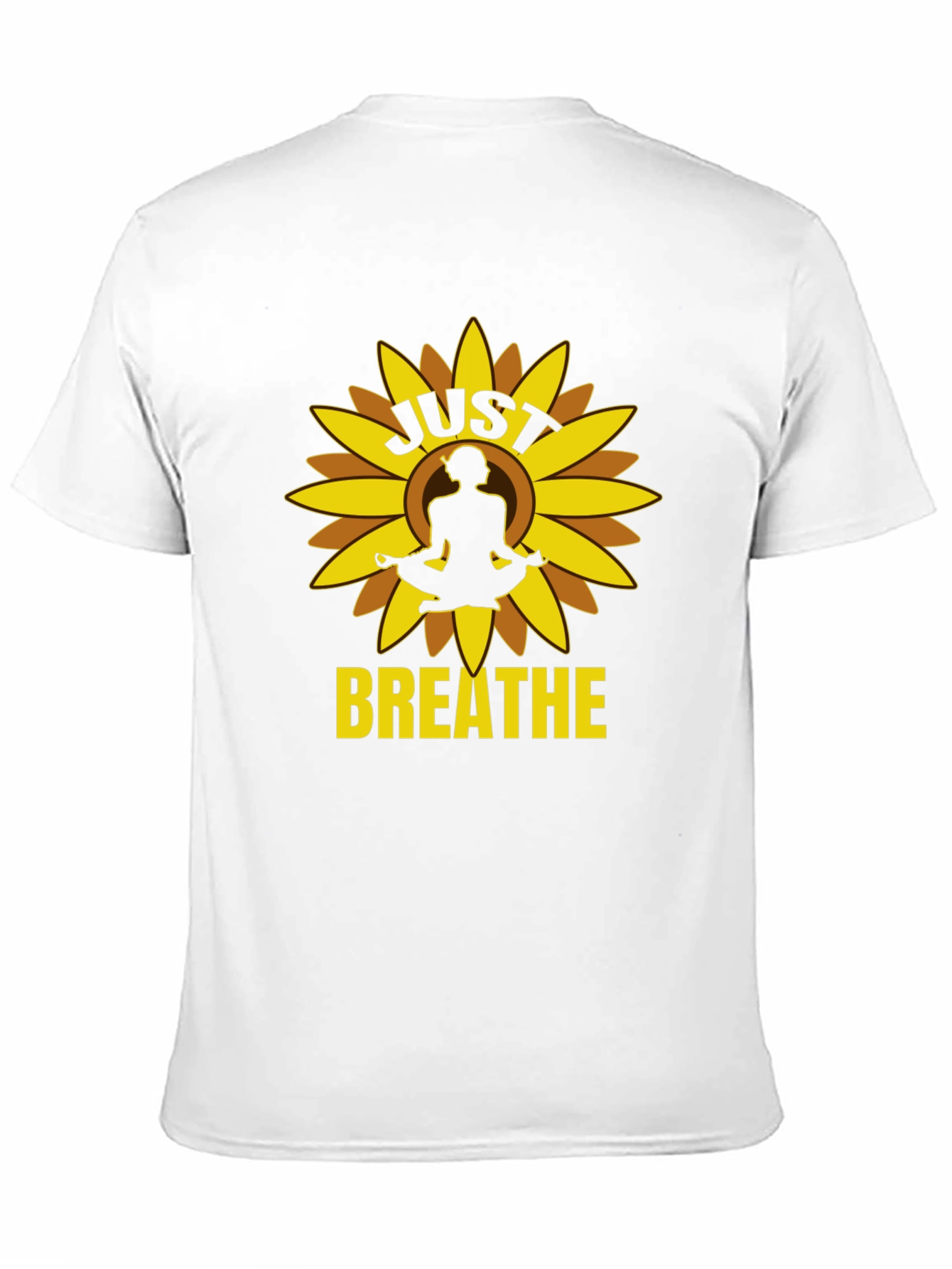 Just Breathe Yoga Sunflower Graphic Tee