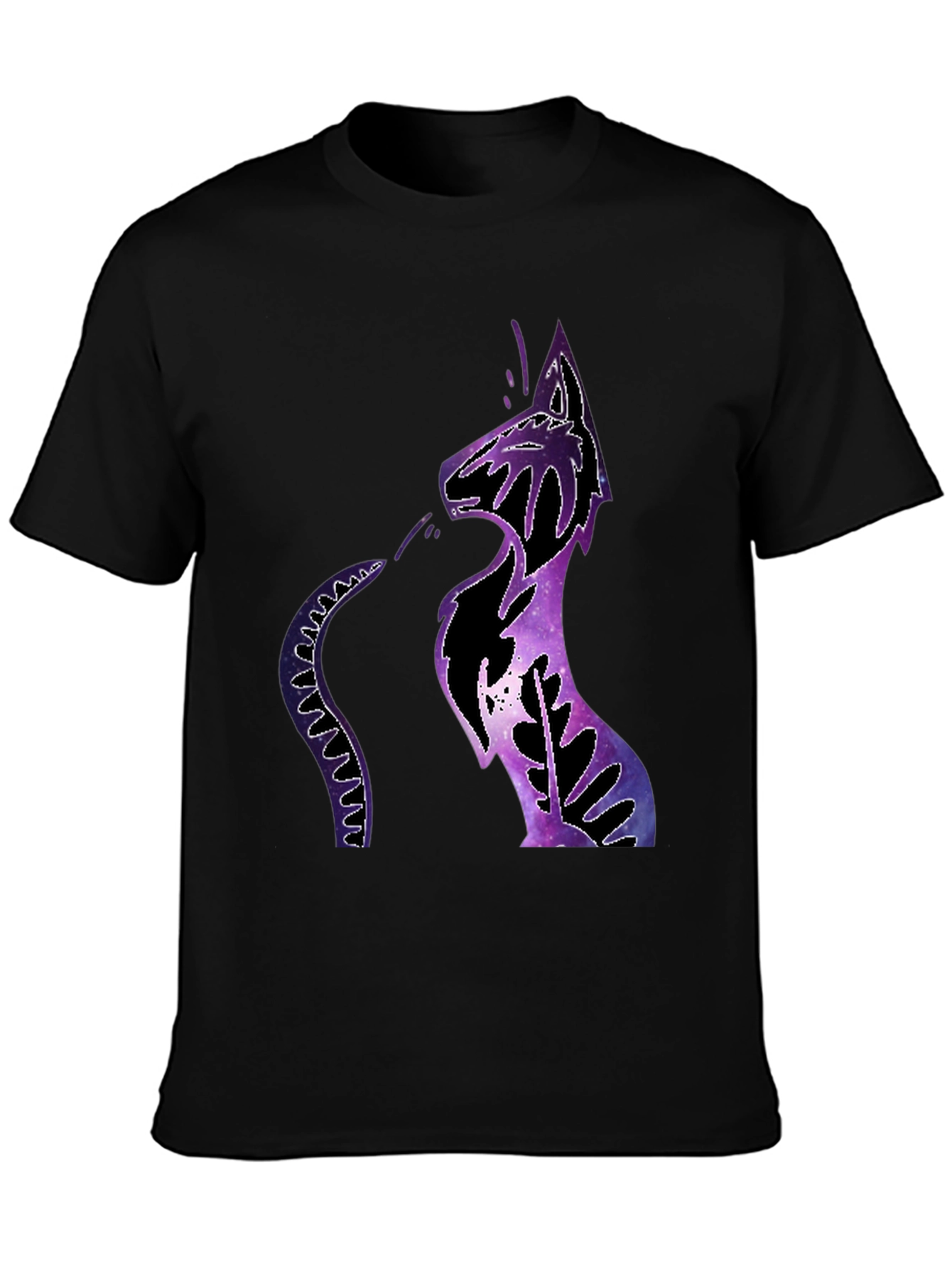 Cosmic Cat Black T-Shirt