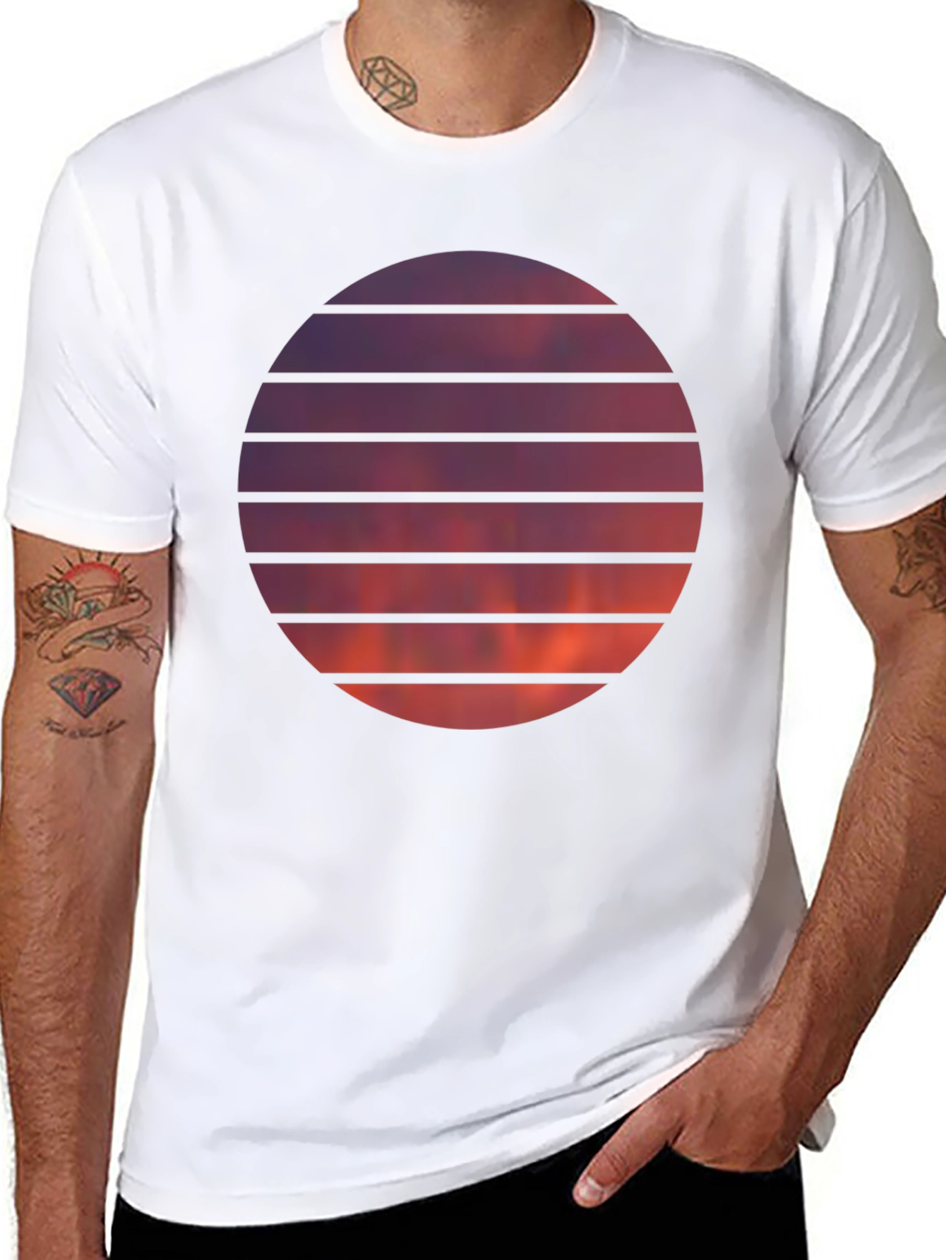 Sunset Circle Graphic Tee