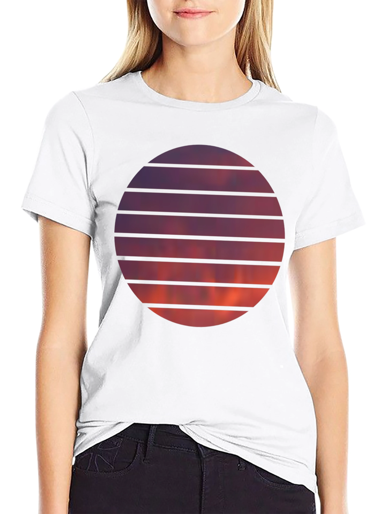 Sunset Circle Graphic Tee