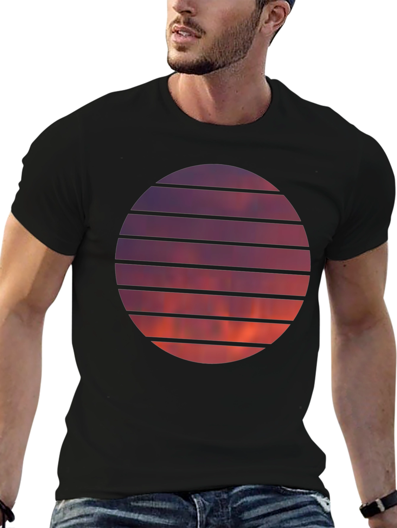 Sunset Circle Graphic Tee