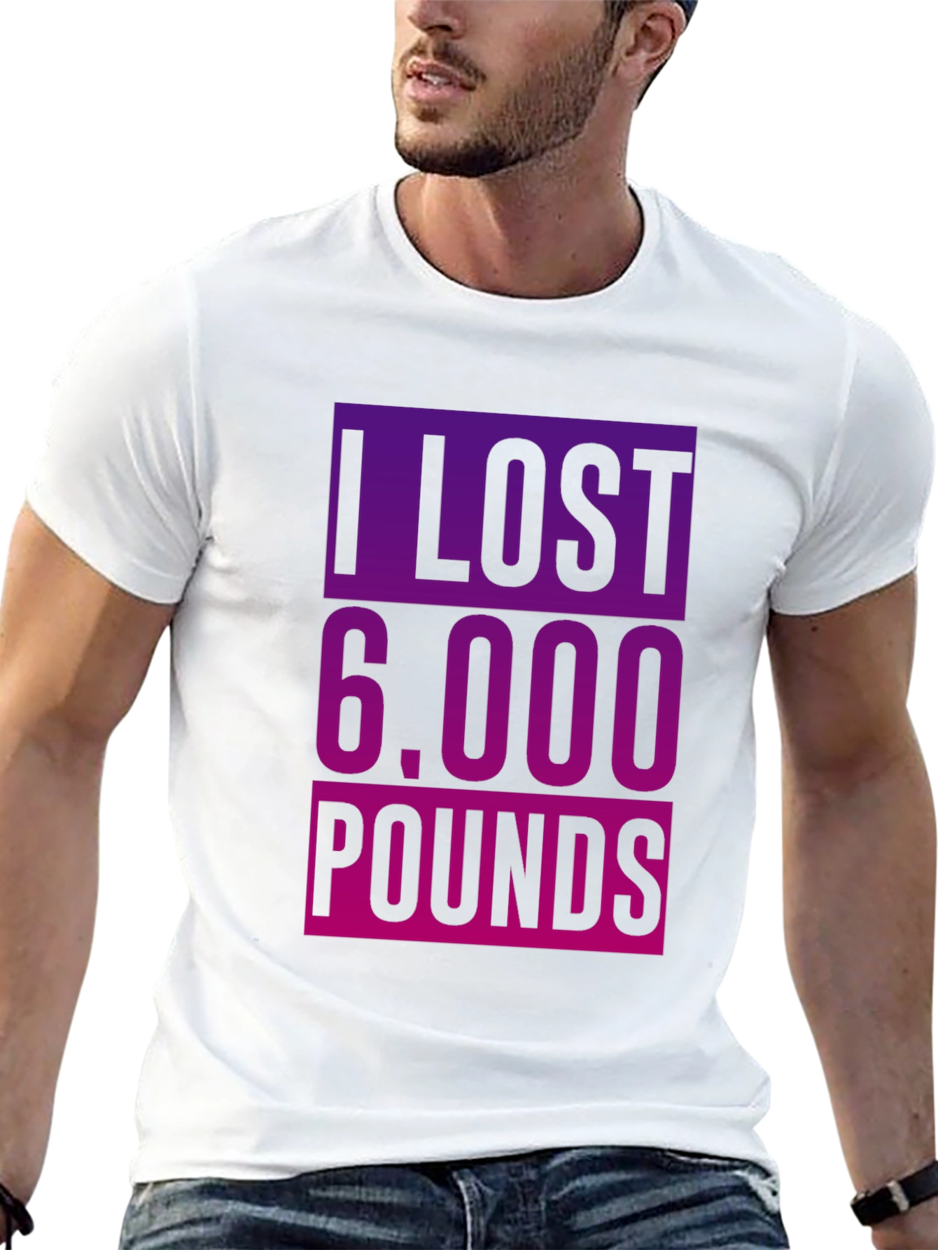 Funny Weight Loss T-Shirt - I Lost 6000 Pounds