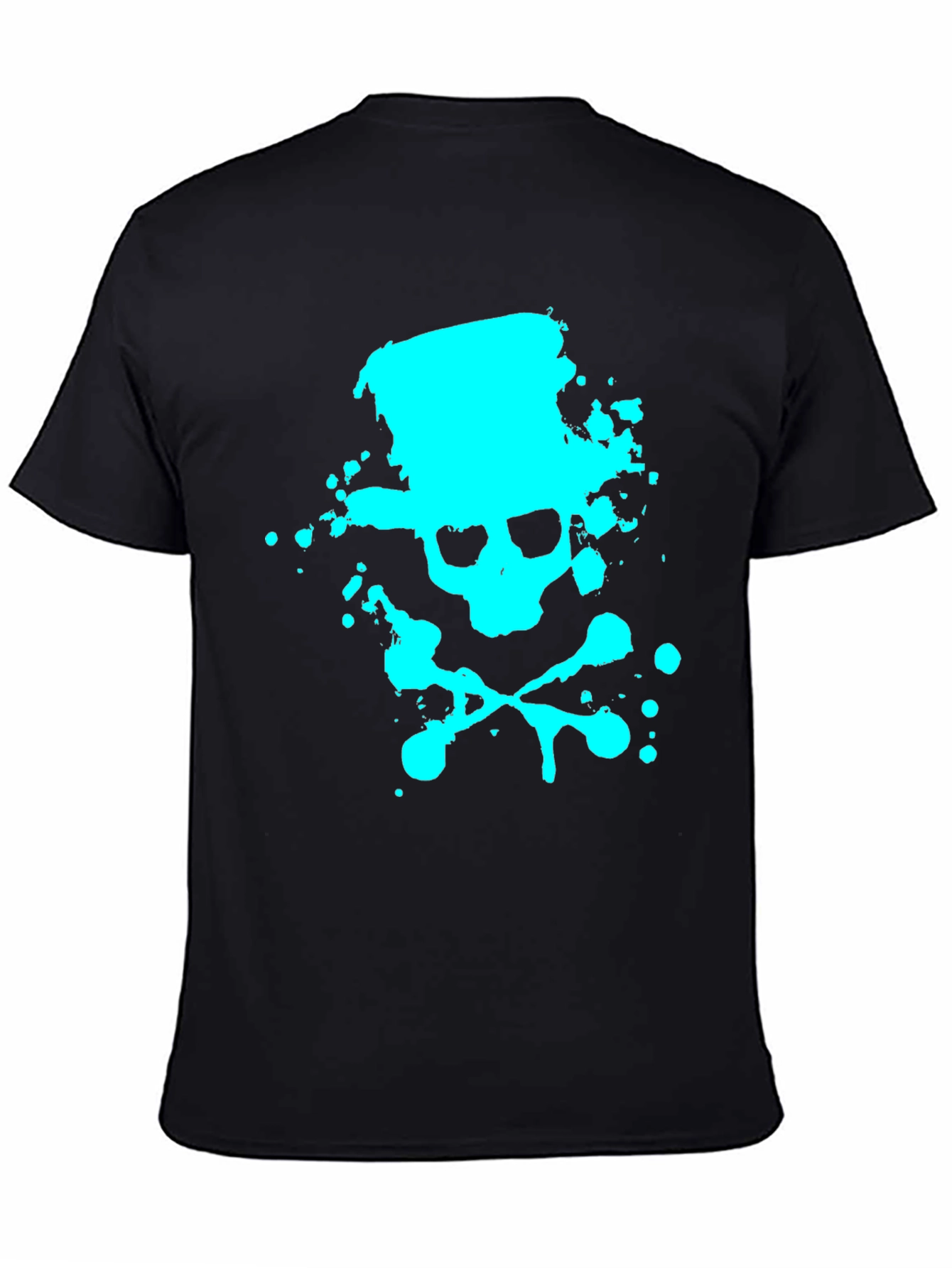 Skull Graphic T-Shirt - Casual Black Tee