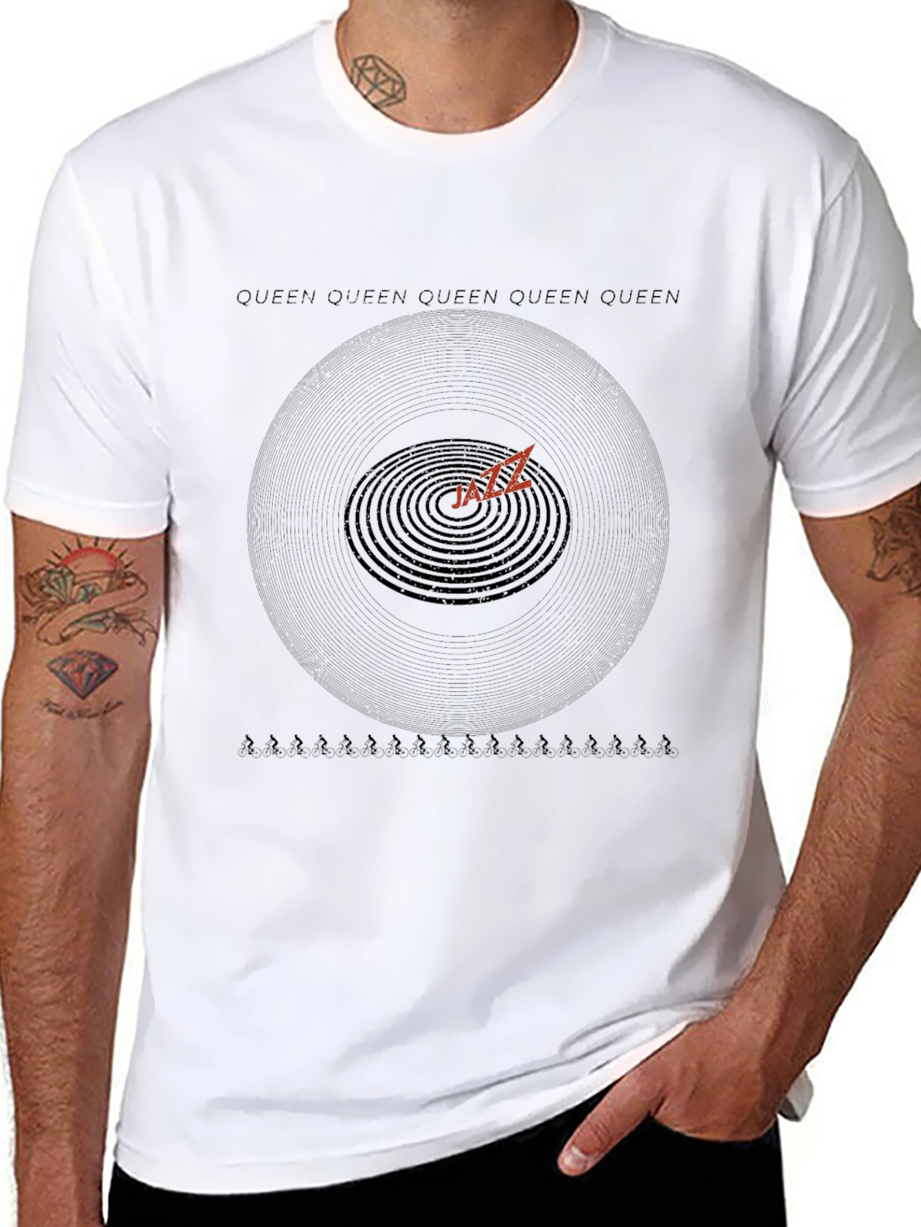 Queen Jazz Album Cover T-Shirt - Black