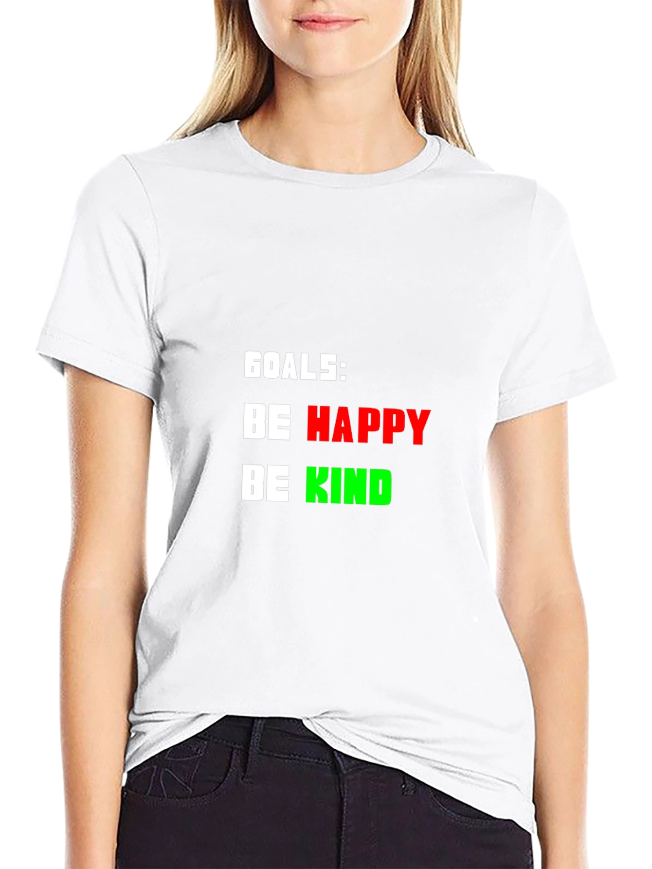 Goals: Be Happy Be Kind - Graphic T-Shirt