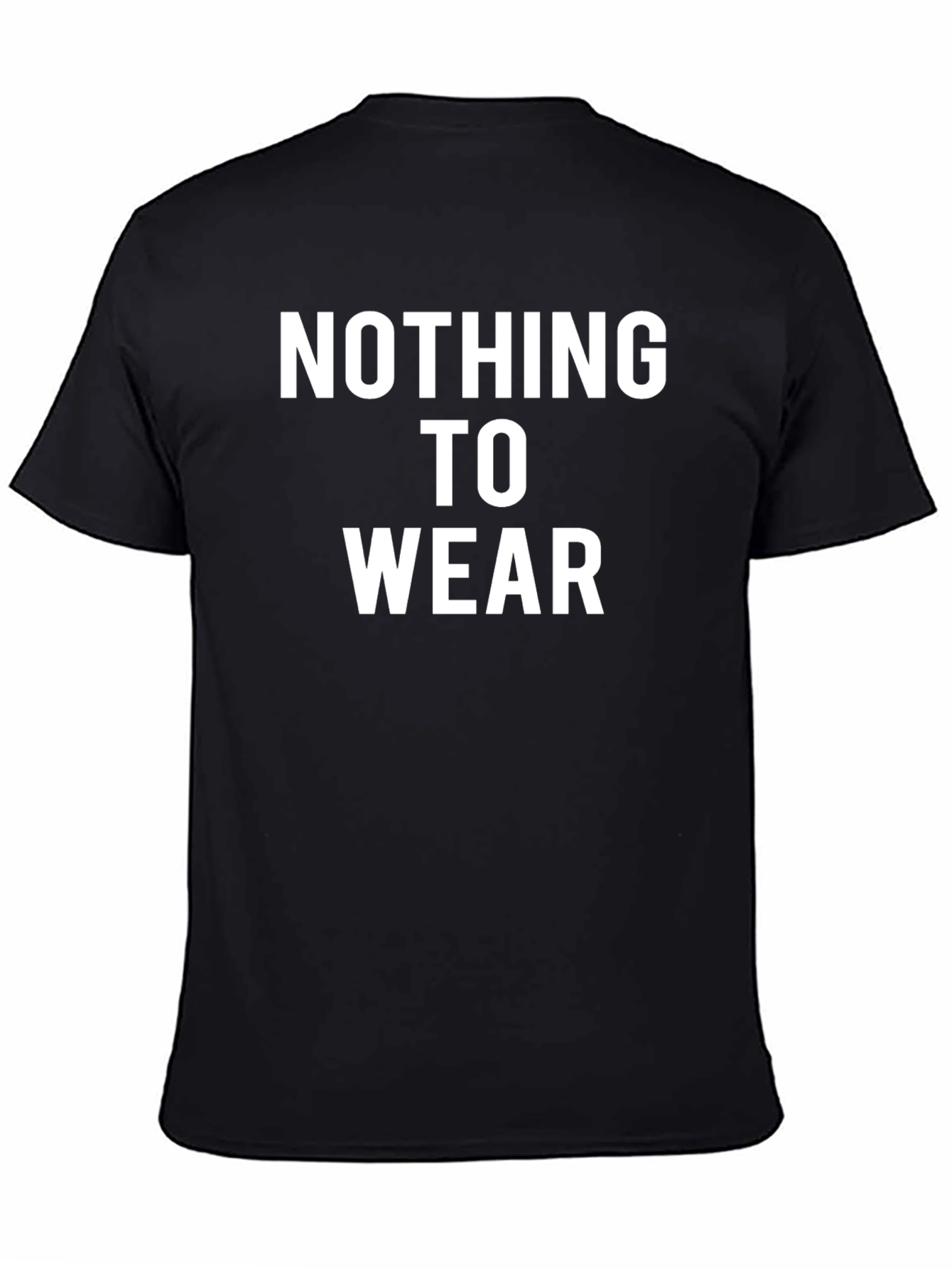 Nothing To Wear Graphic Tee - Black
