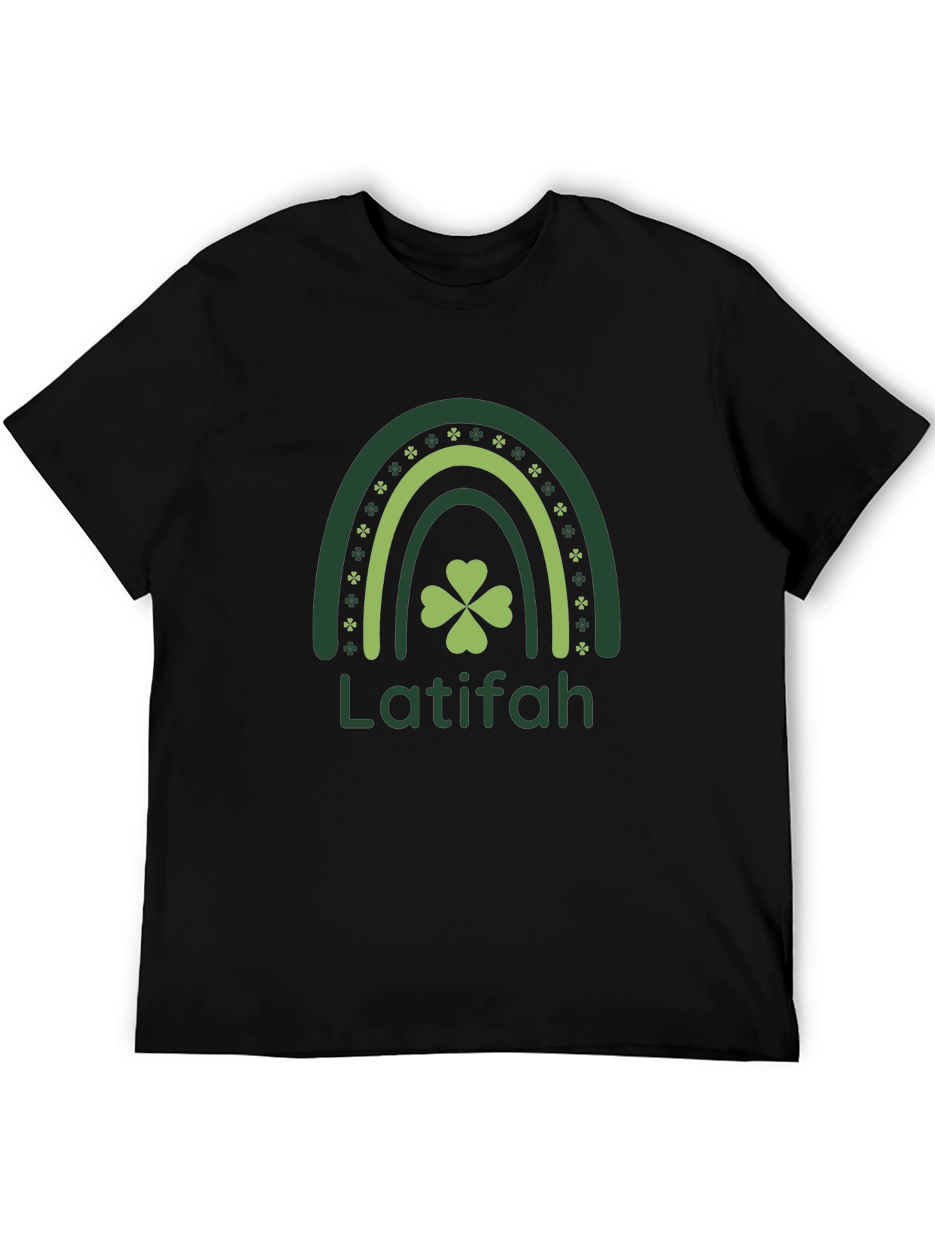 Latifah Shamrock Rainbow St. Patricks Day T-Shirt