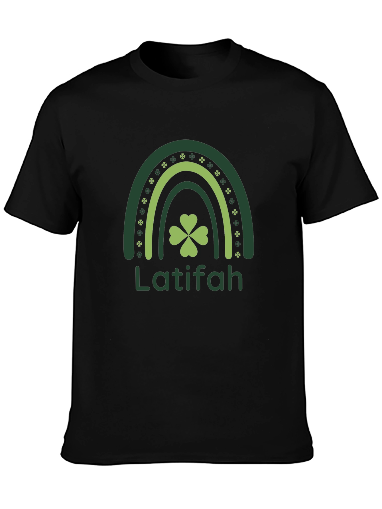 Latifah Shamrock Rainbow St. Patricks Day T-Shirt