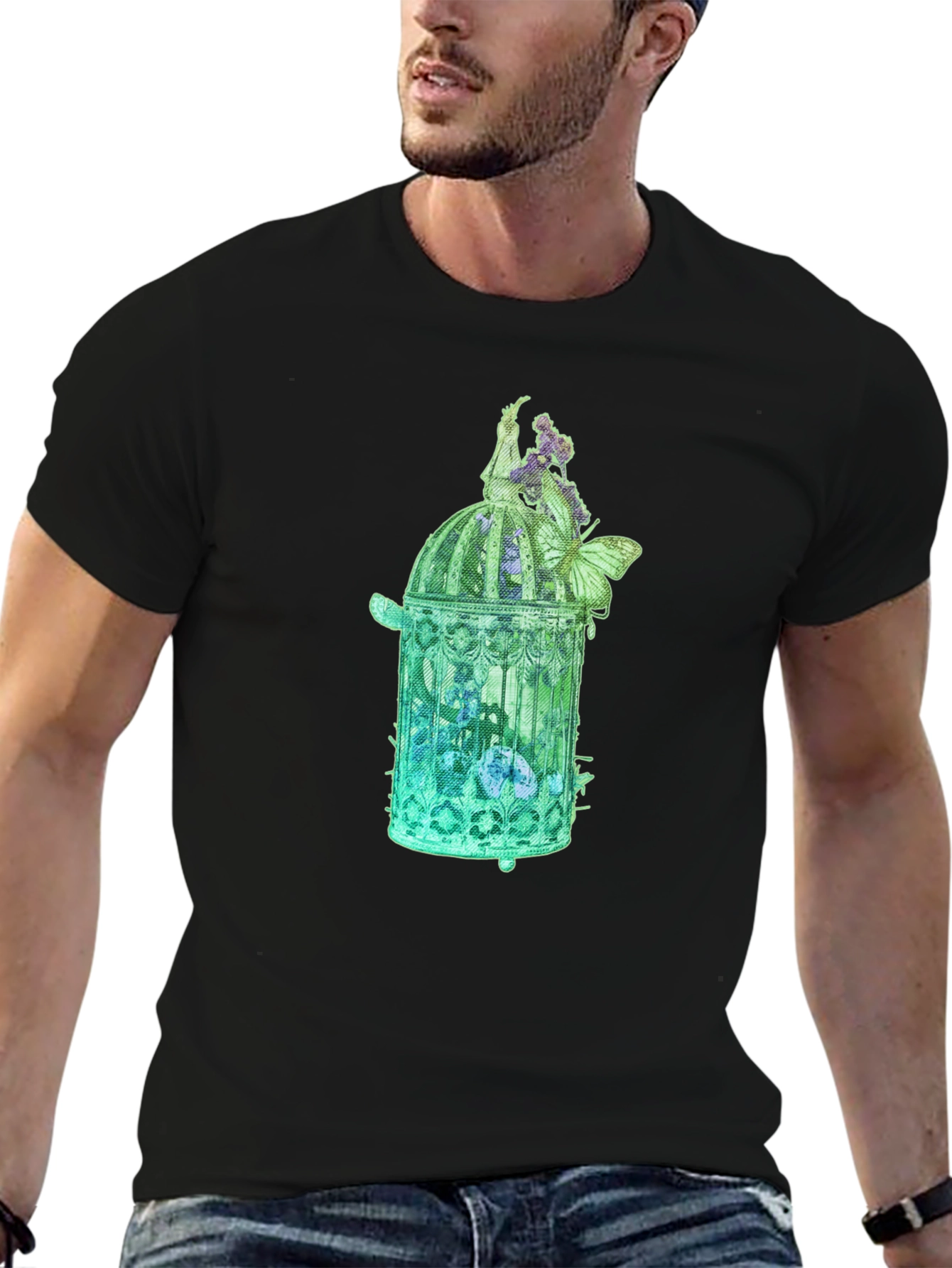 Botanical Birdcage Graphic Tee