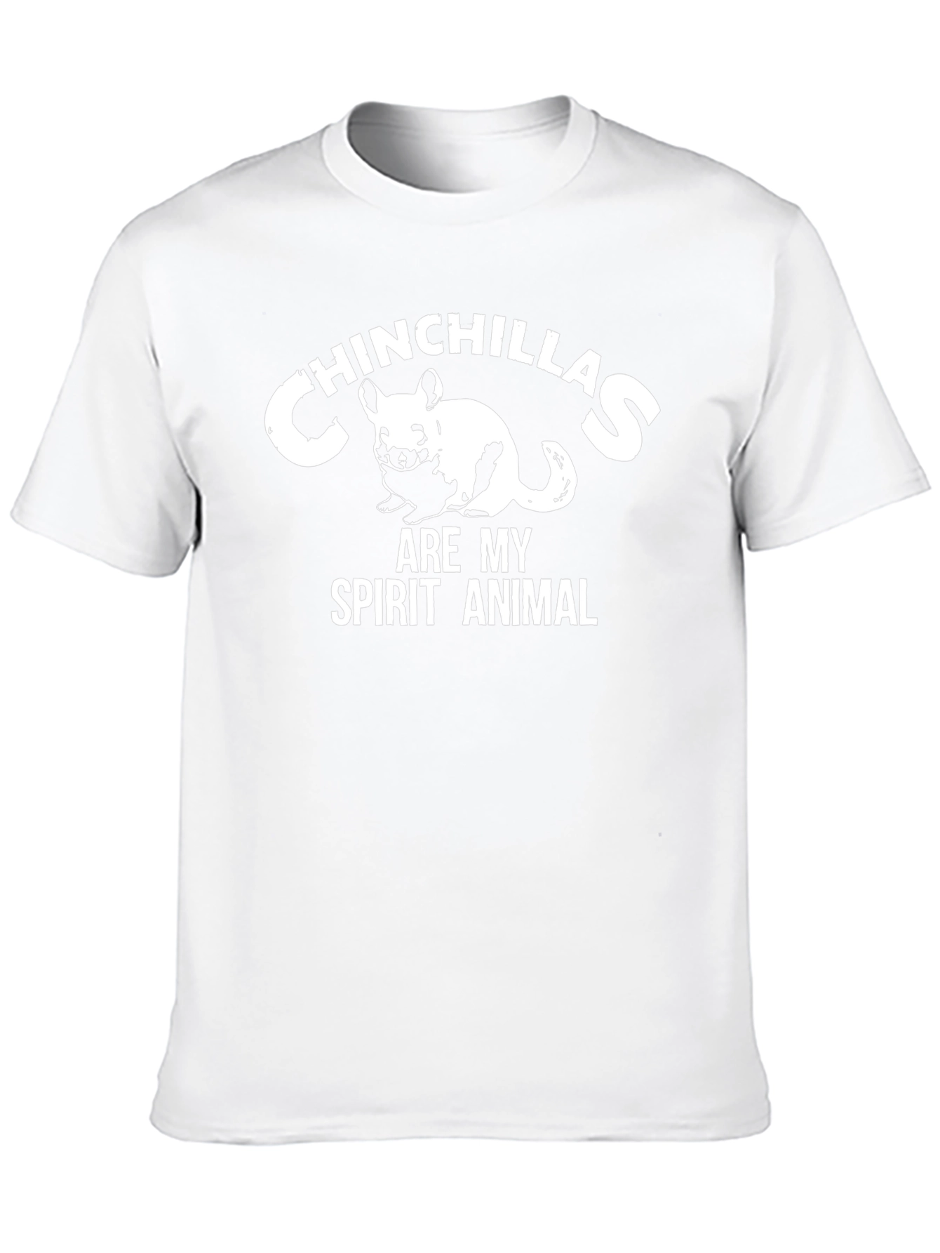 Chinchillas Are My Spirit Animal Black T-Shirt