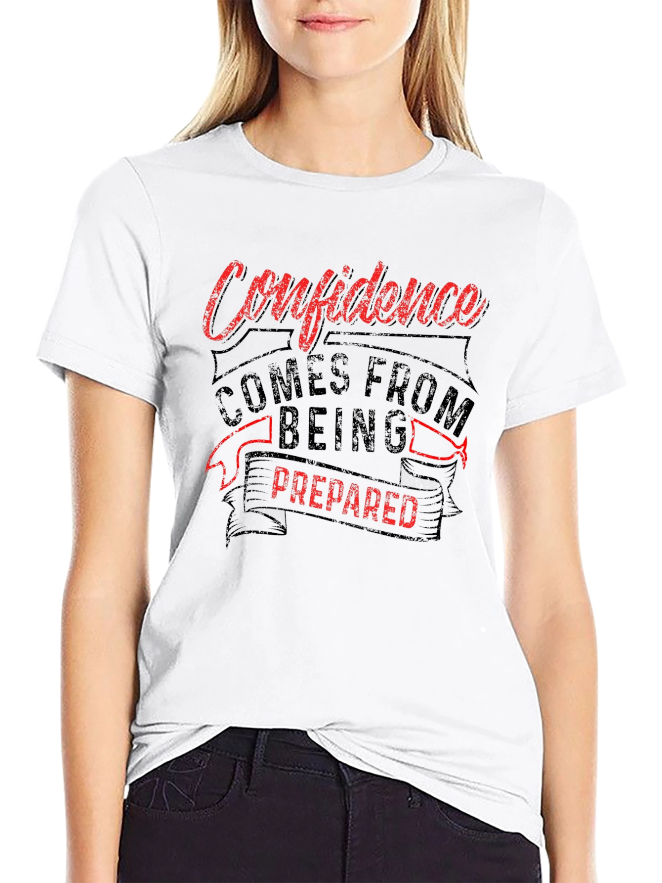 Confidence Prepared T-Shirt - Motivational Tee