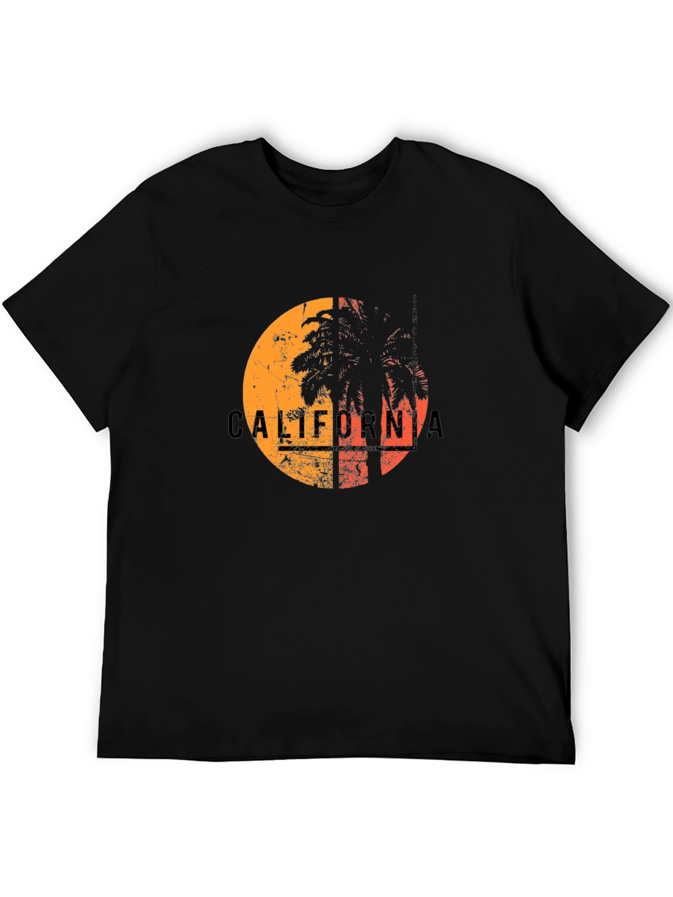 California Sunset Palm Tree Graphic T-Shirt