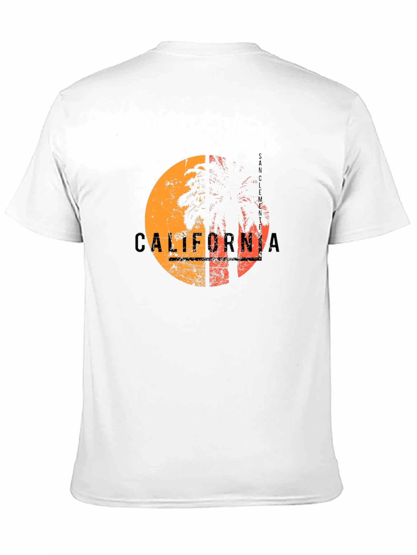 California Sunset Palm Tree Graphic T-Shirt