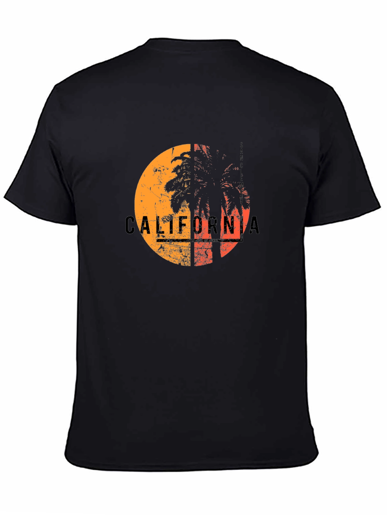 California Sunset Palm Tree Graphic T-Shirt
