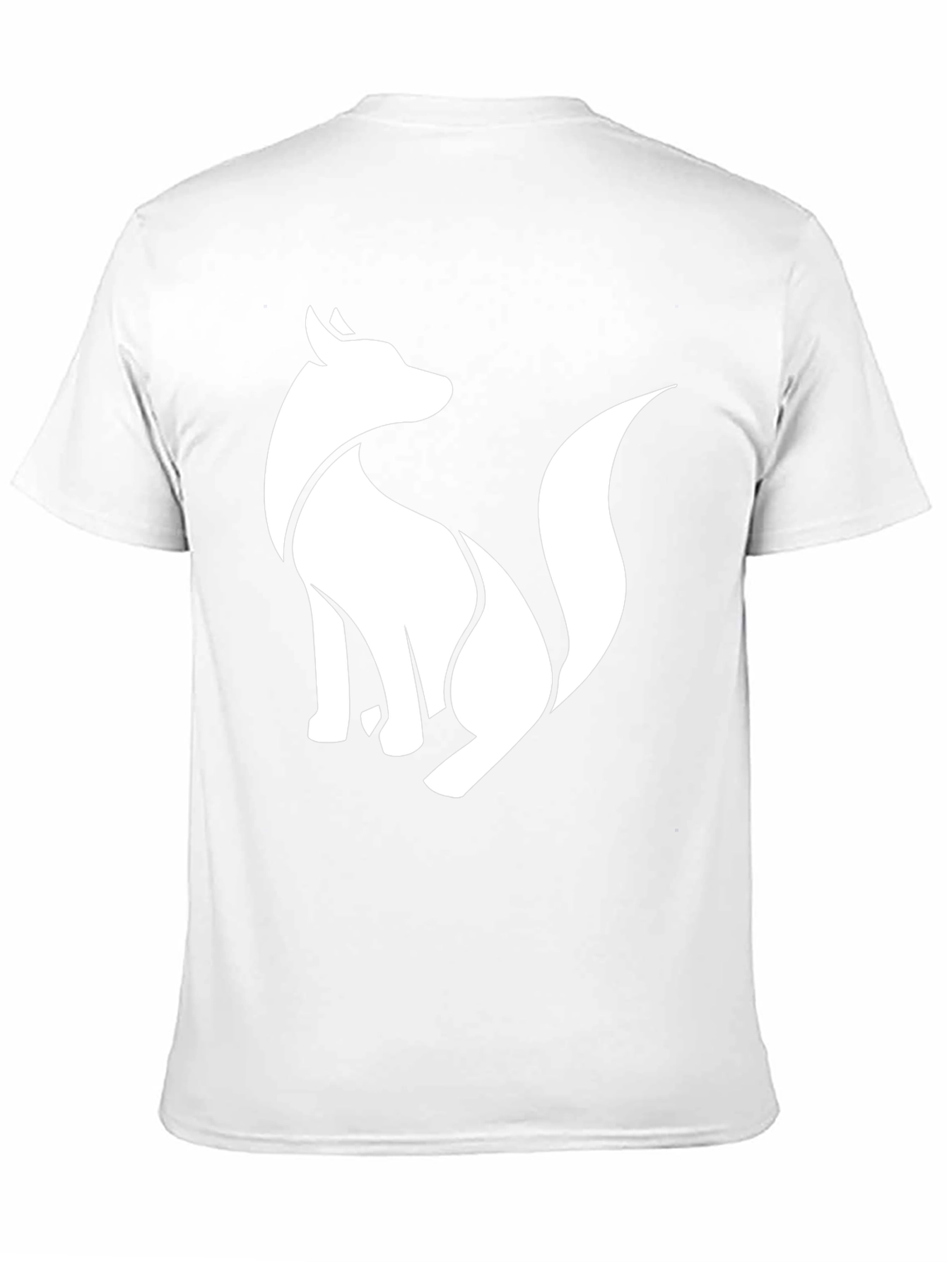 Modern Fox Graphic Black T-Shirt