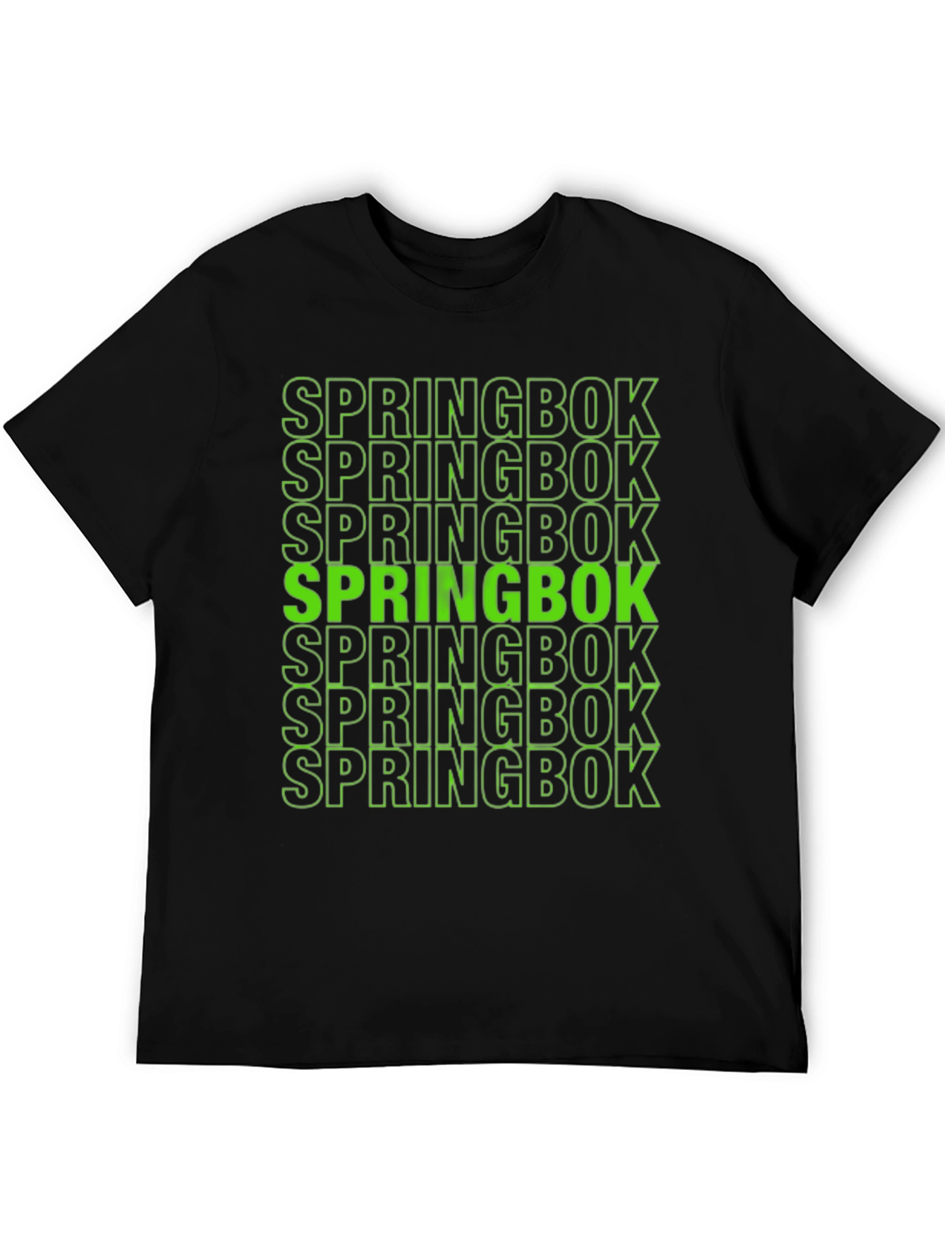Springbok Bold Graphic Print Black T-Shirt