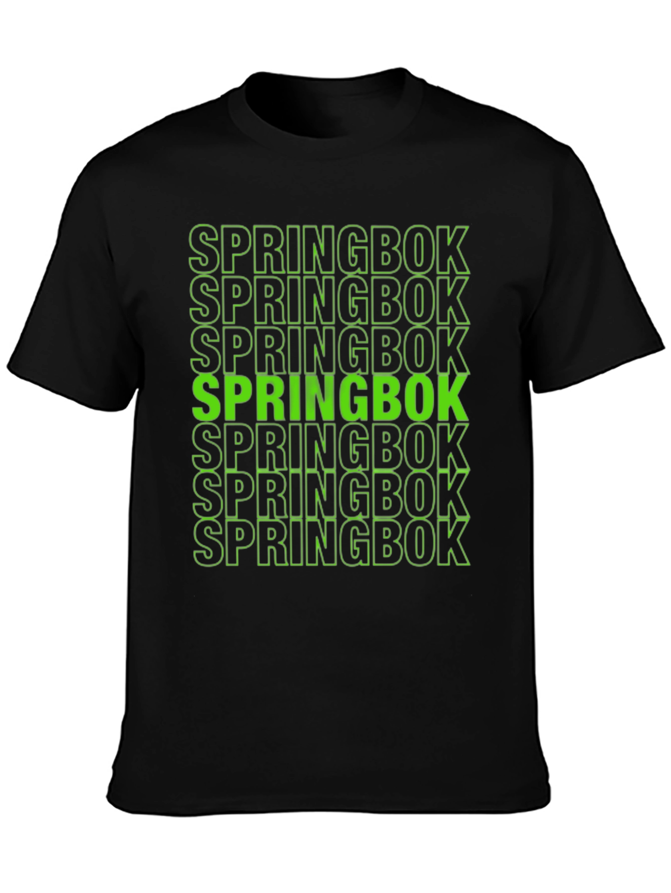 Springbok Bold Graphic Print Black T-Shirt