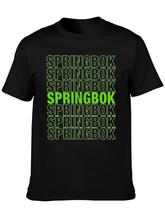 Springbok Bold Graphic Print Black T-Shirt