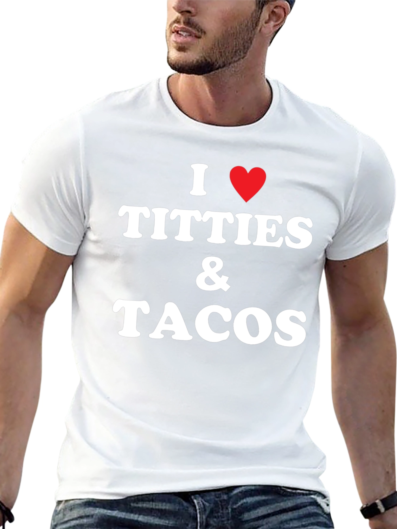 I Heart Titties & Tacos Graphic Tee