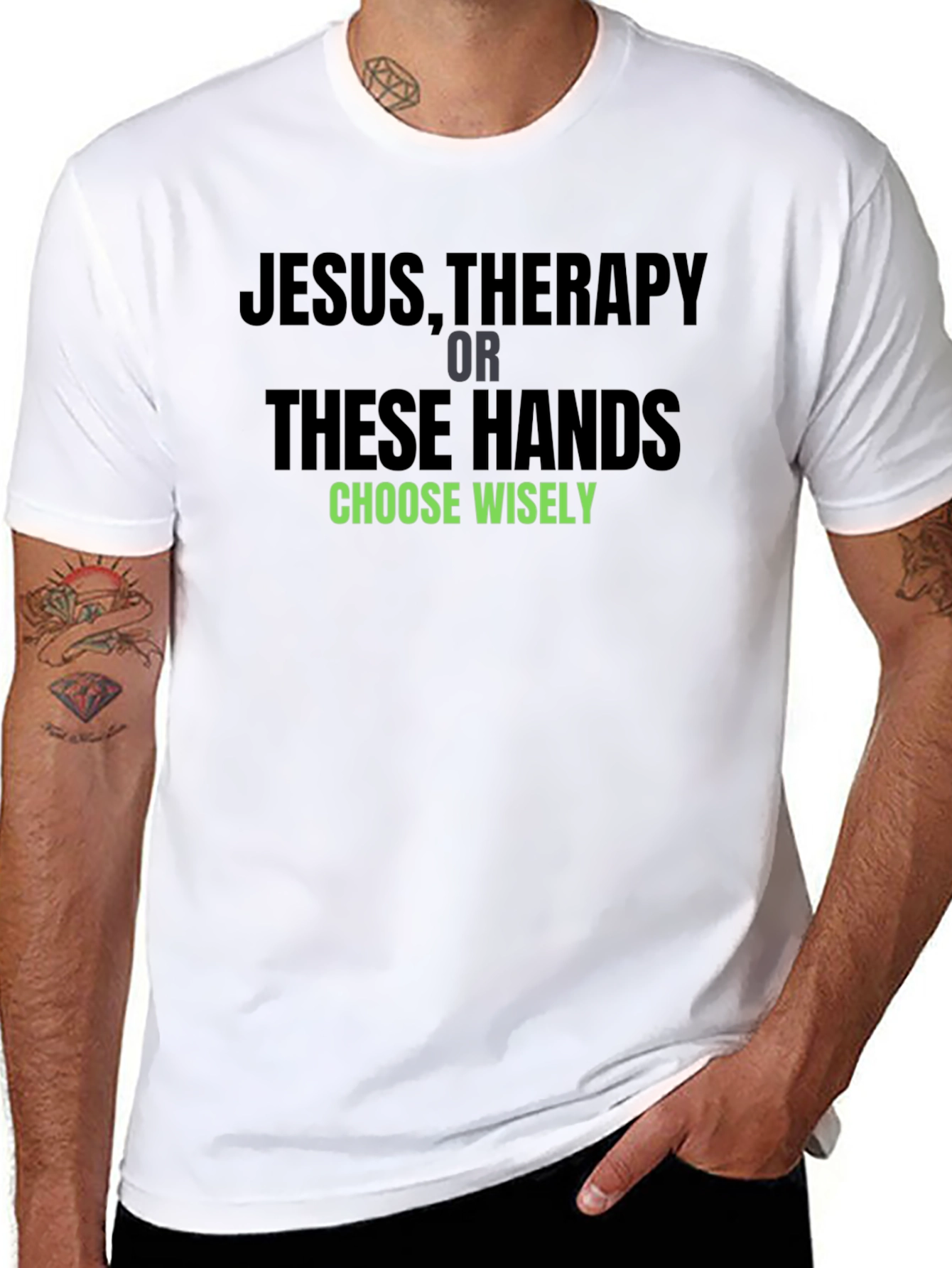 Jesus Therapy or These Hands Graphic T-Shirt