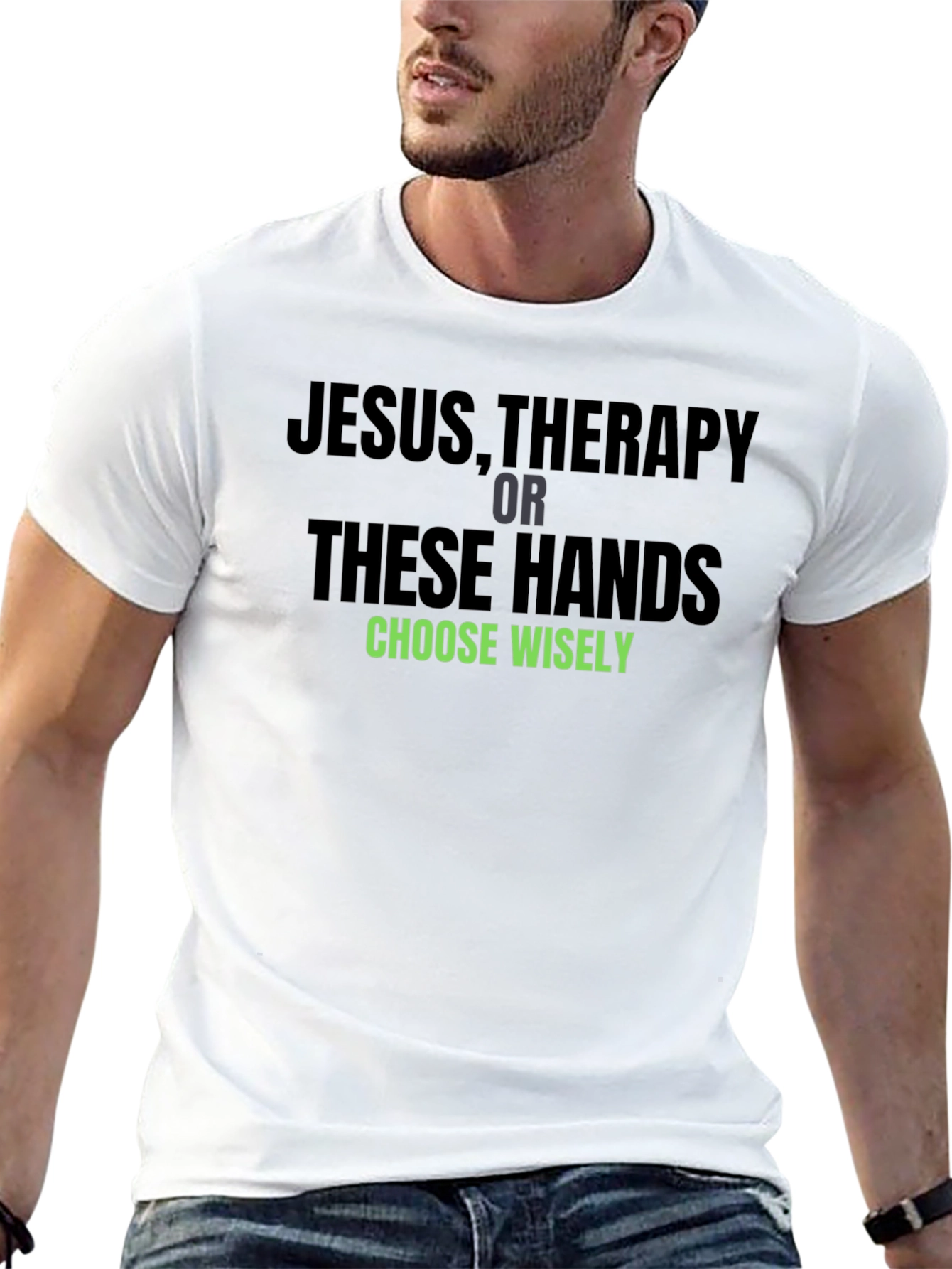 Jesus Therapy or These Hands Graphic T-Shirt