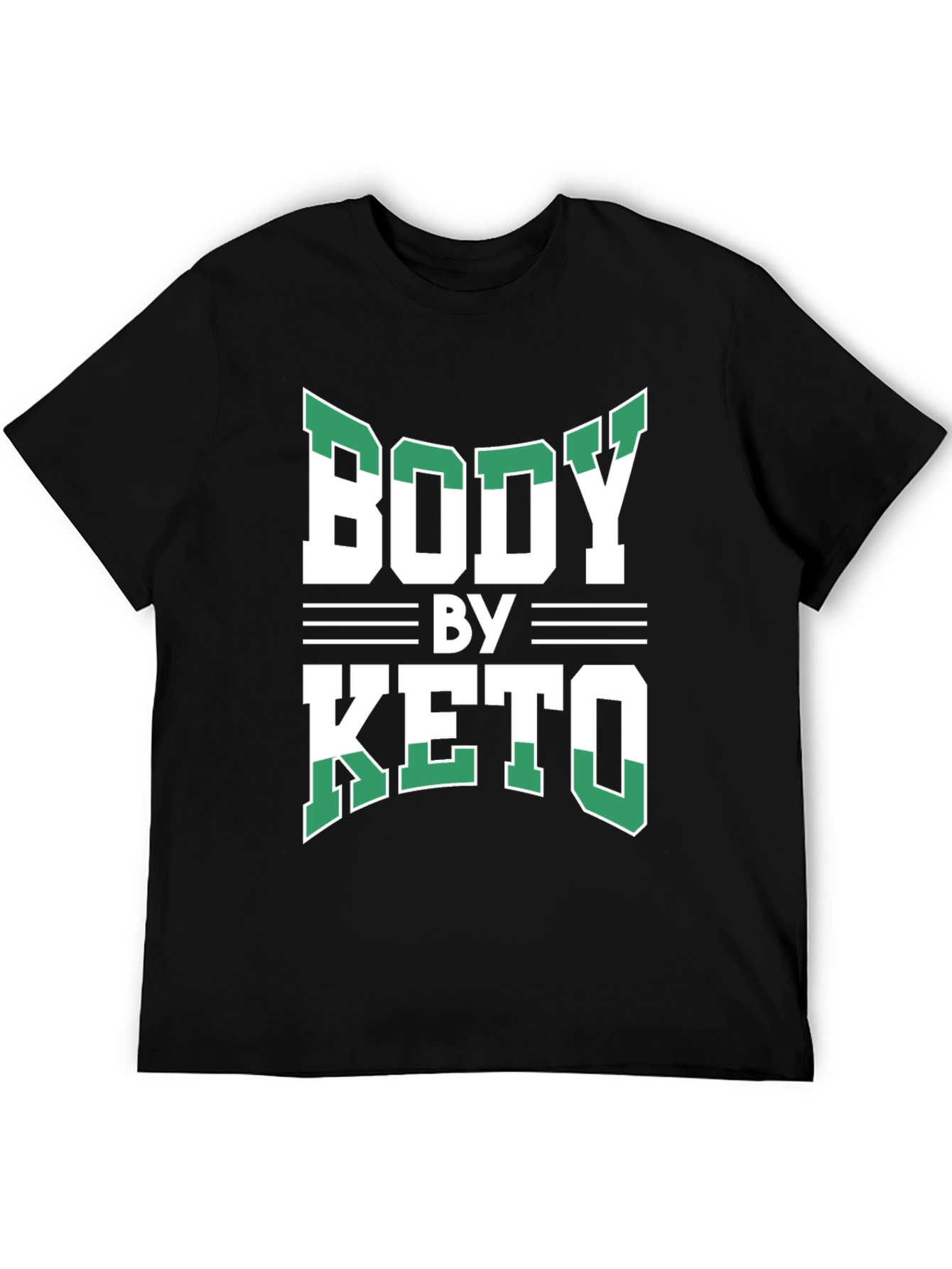 Body By Keto T-Shirt - Black Graphic Tee