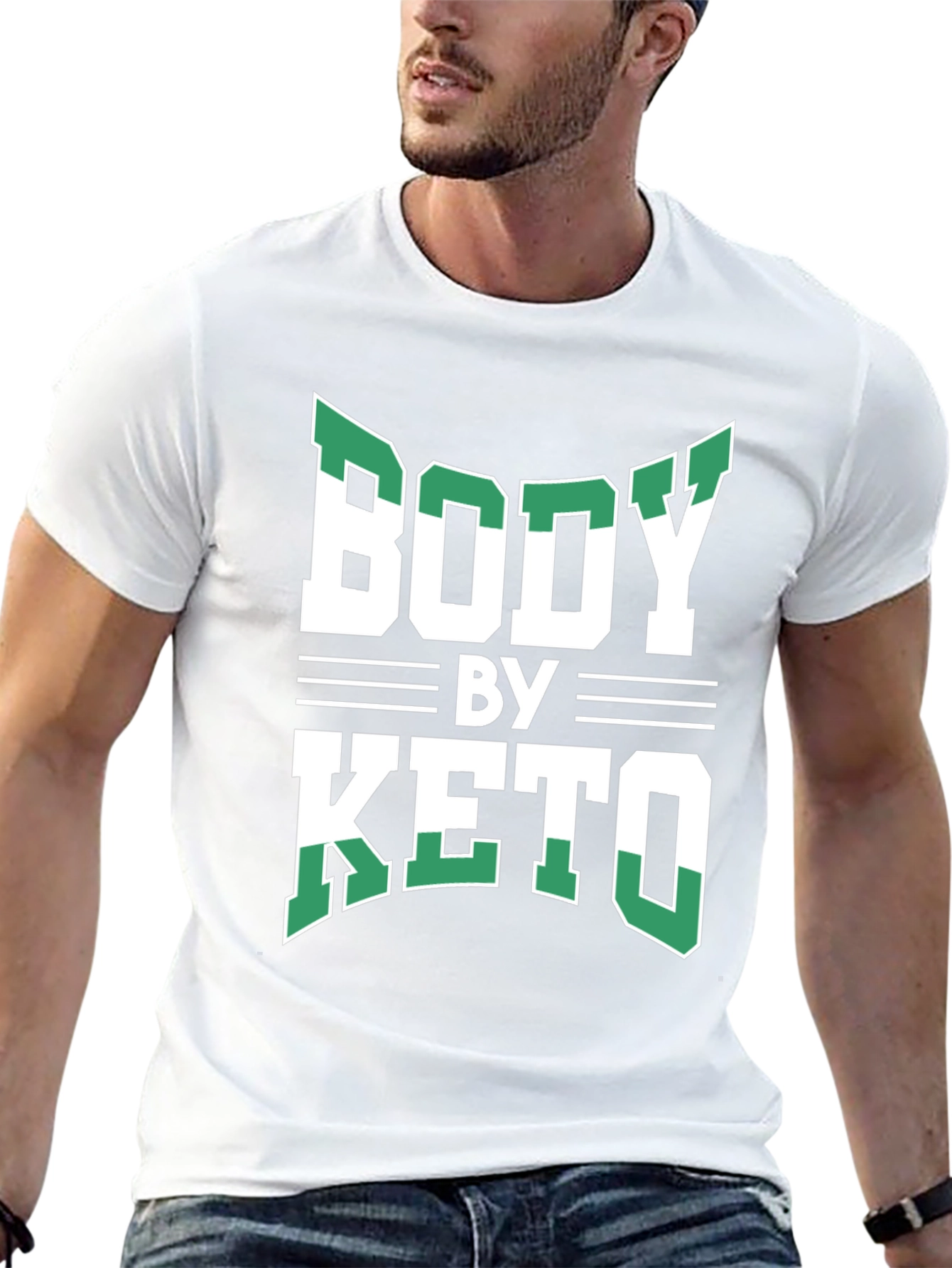 Body By Keto T-Shirt - Black Graphic Tee
