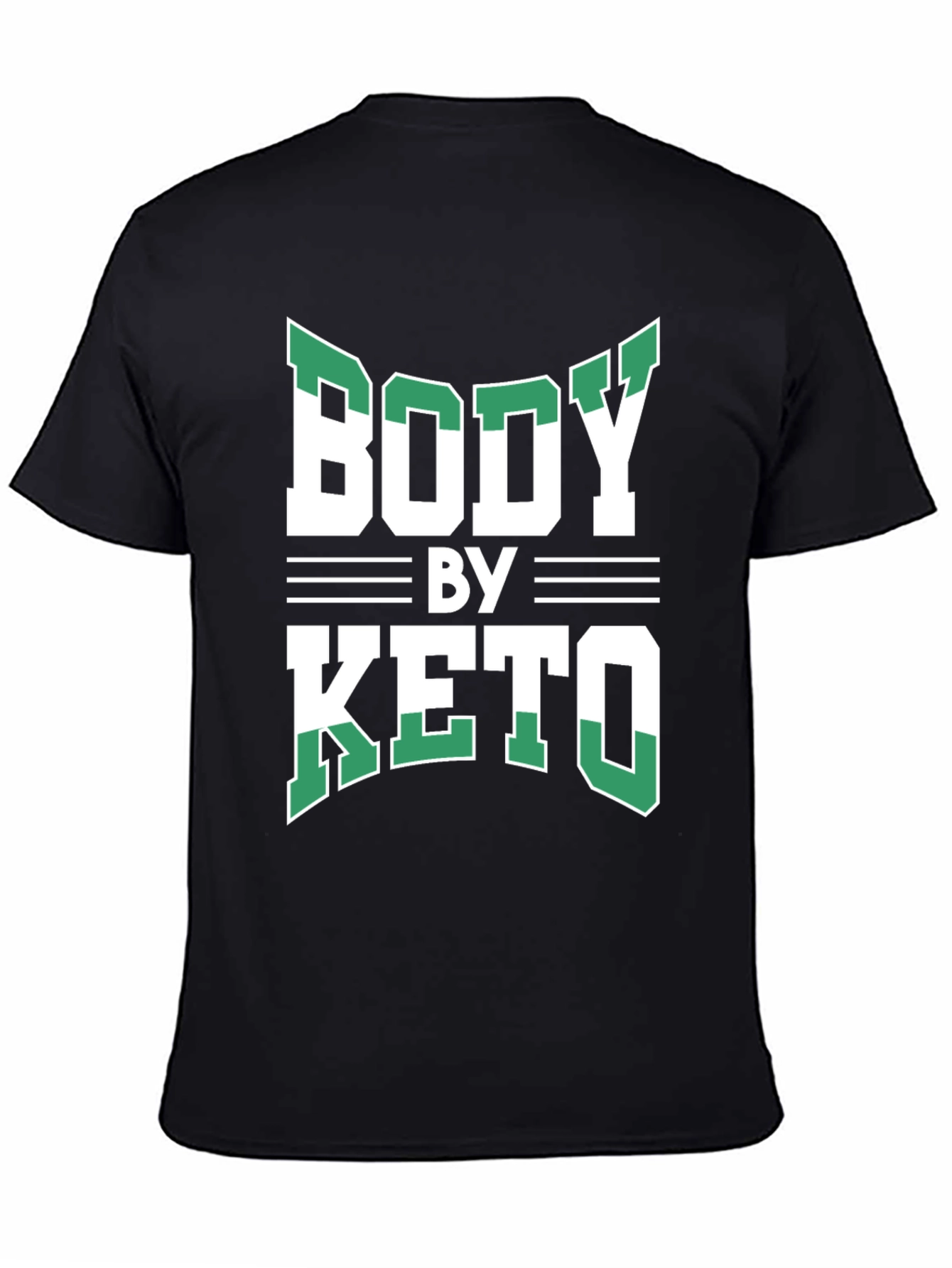 Body By Keto T-Shirt - Black Graphic Tee