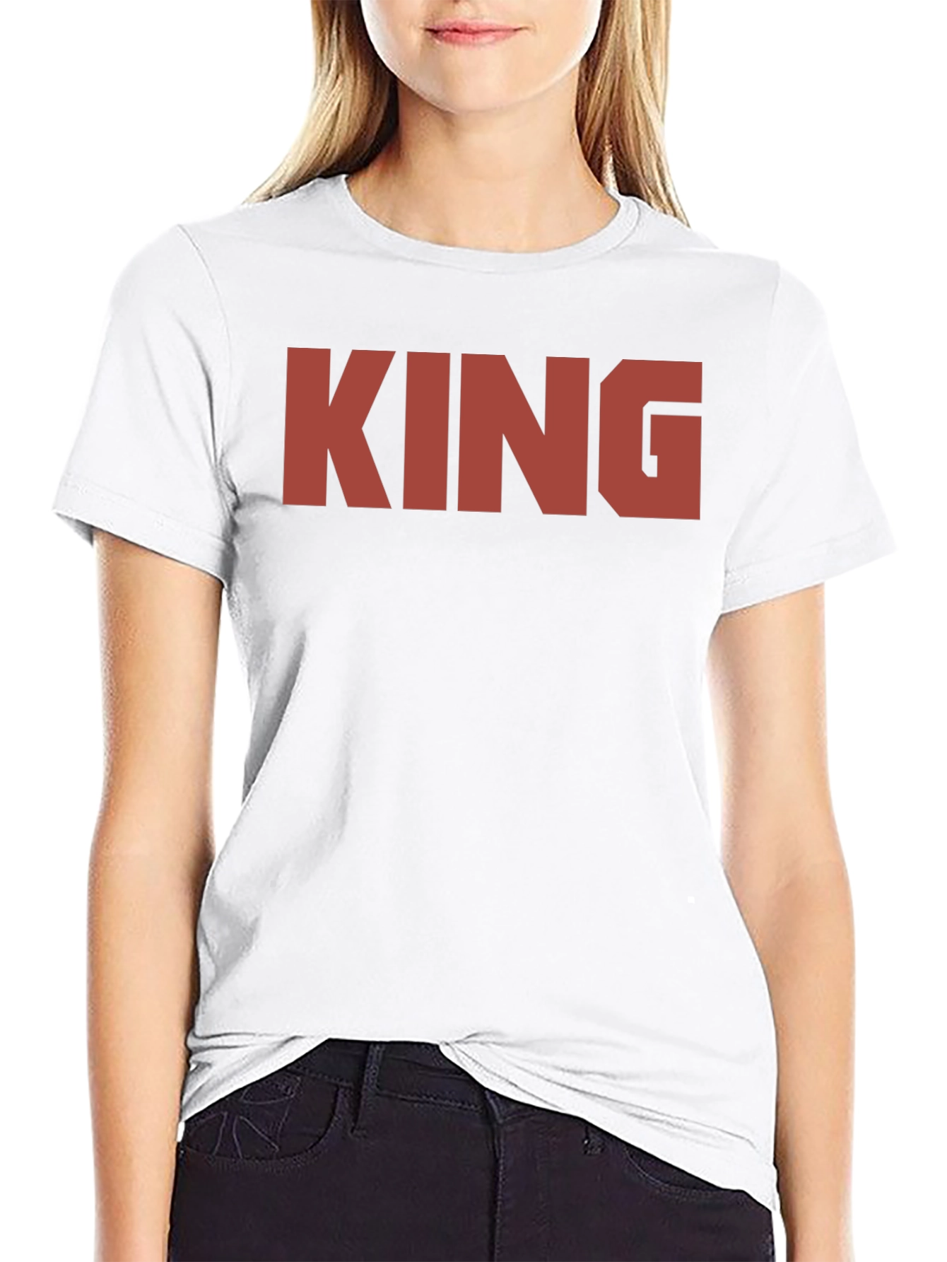 Bold King Graphic Tee - Black Crew Neck Shirt