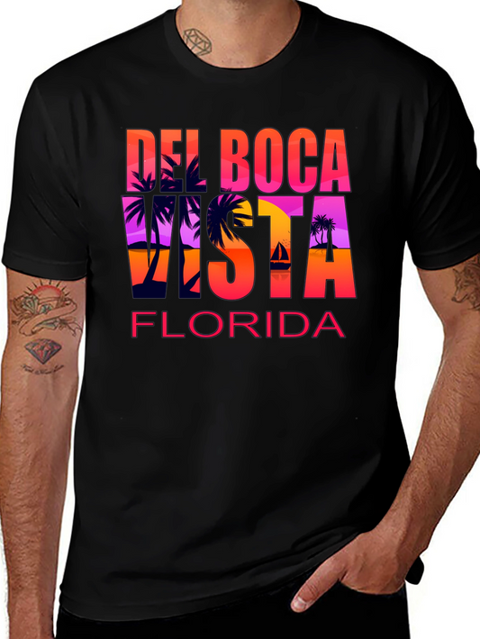 Del Boca Vista Florida T-Shirt - Black