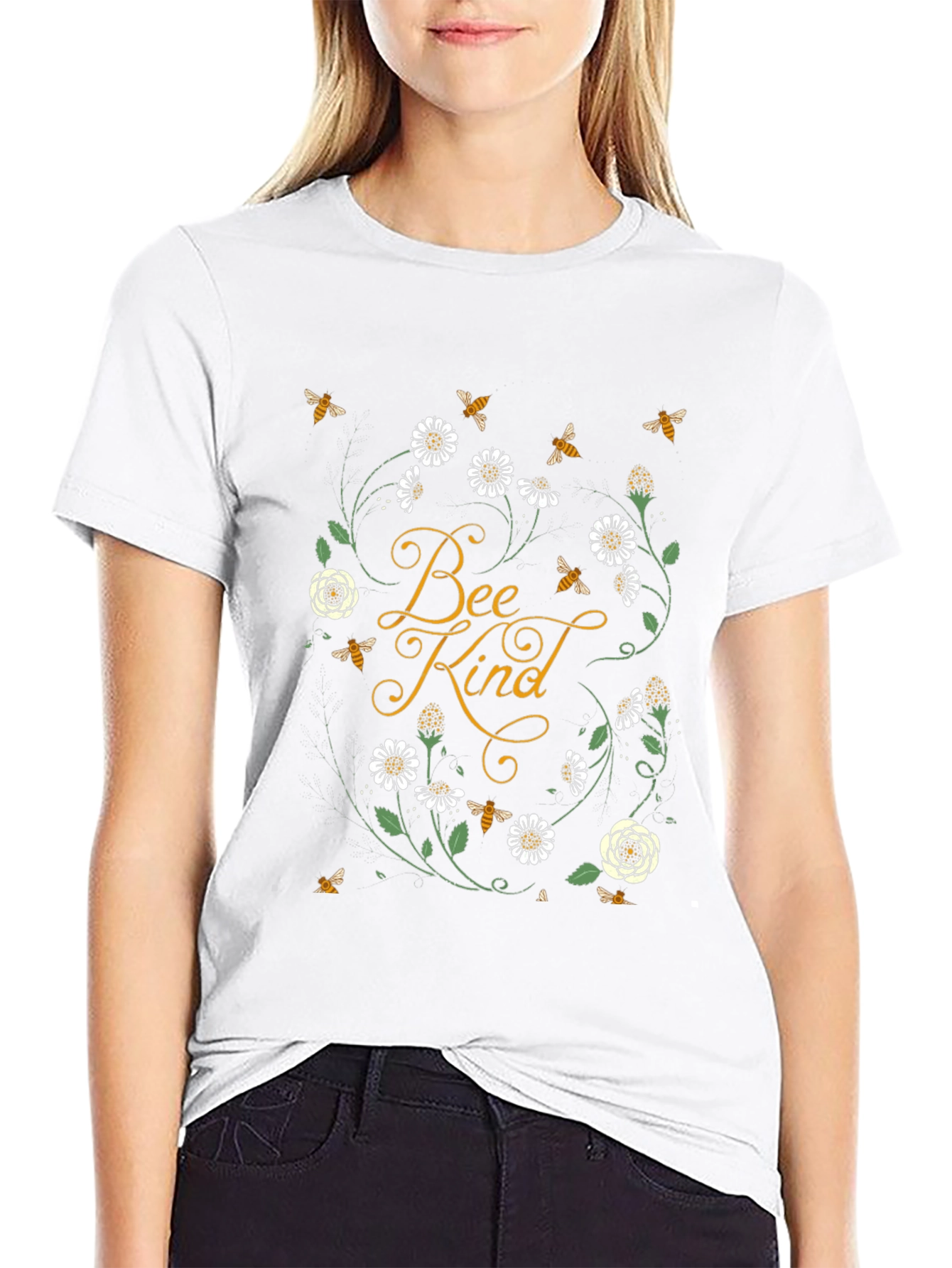 Bee Kind Graphic Tee - Black Unisex Shirt
