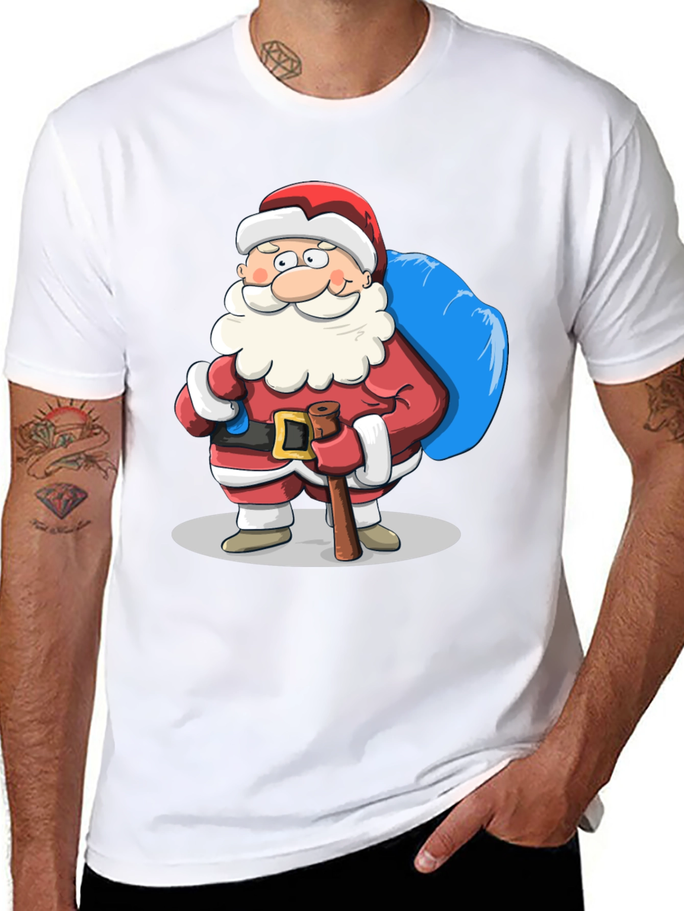 Santa Claus T-Shirt - Festive Holiday Apparel