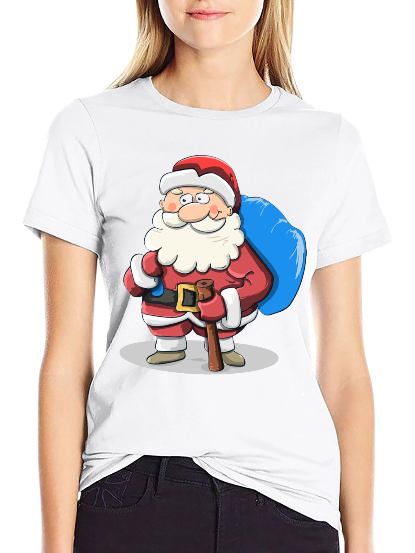 Santa Claus T-Shirt - Festive Holiday Apparel