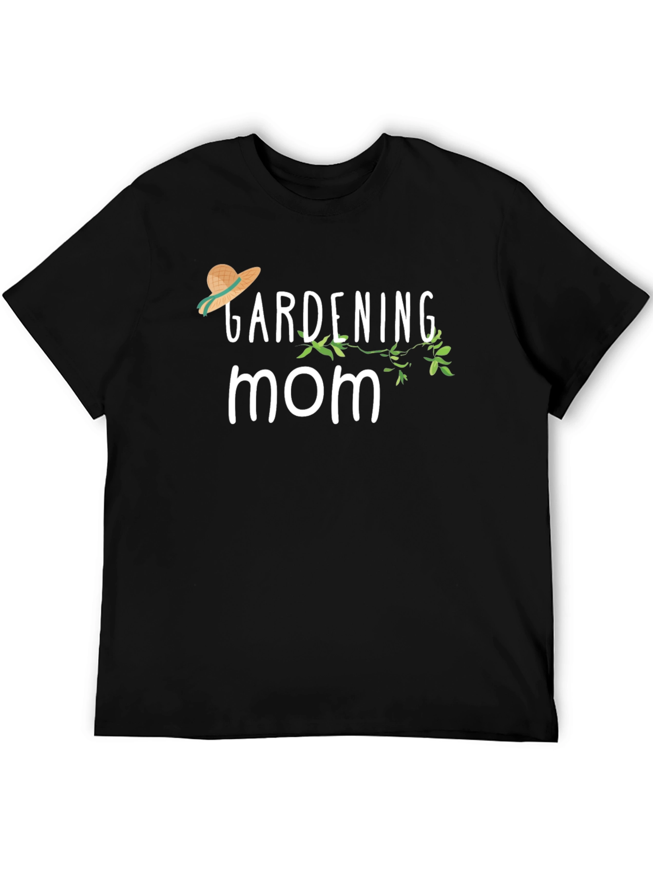 Gardening Mom Graphic T-Shirt - Black