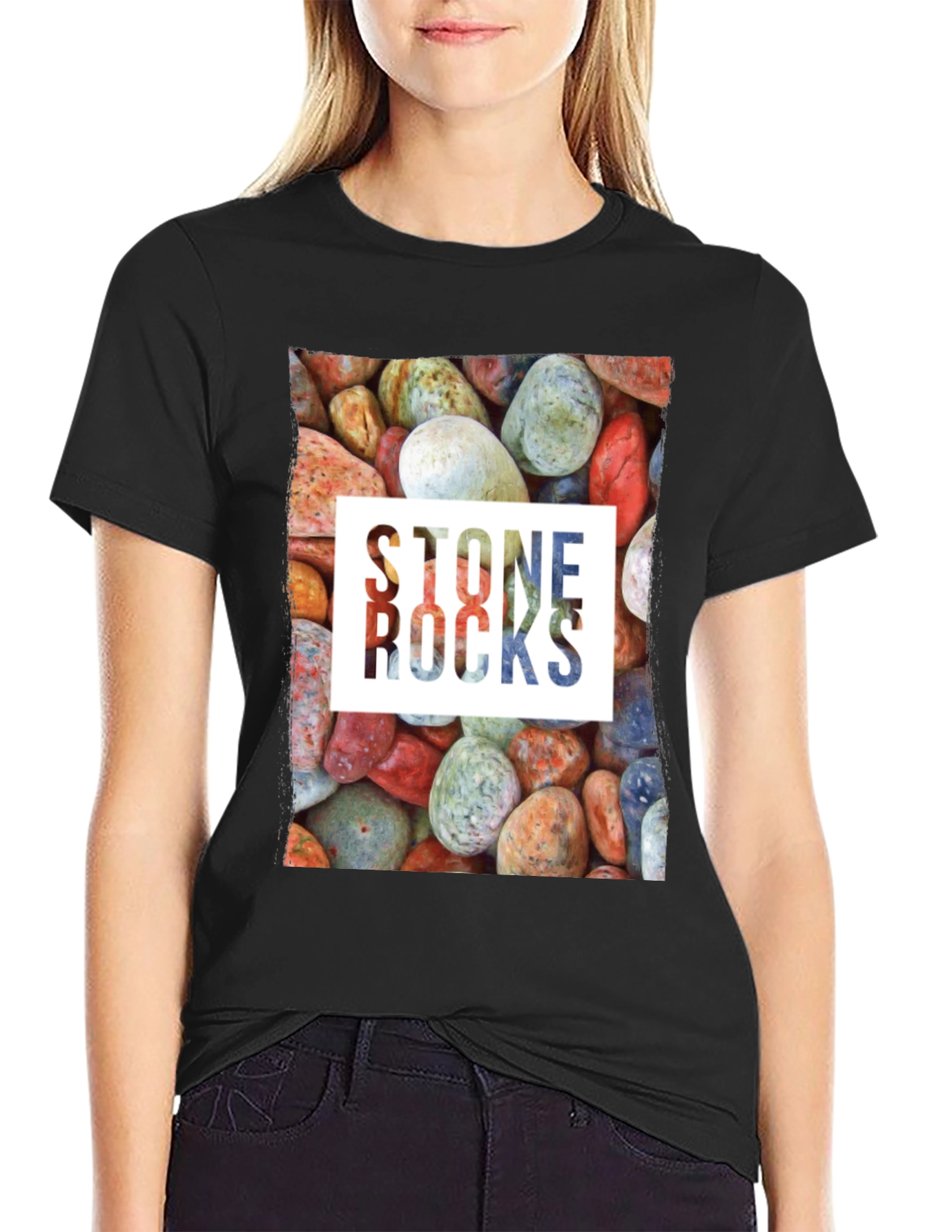 Stone Rocks Graphic Tee - Nature Lovers T-Shirt