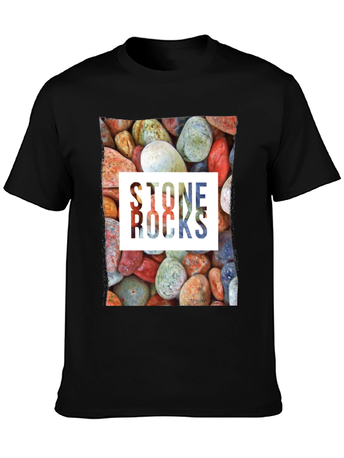 Stone Rocks Graphic Tee - Nature Lovers T-Shirt